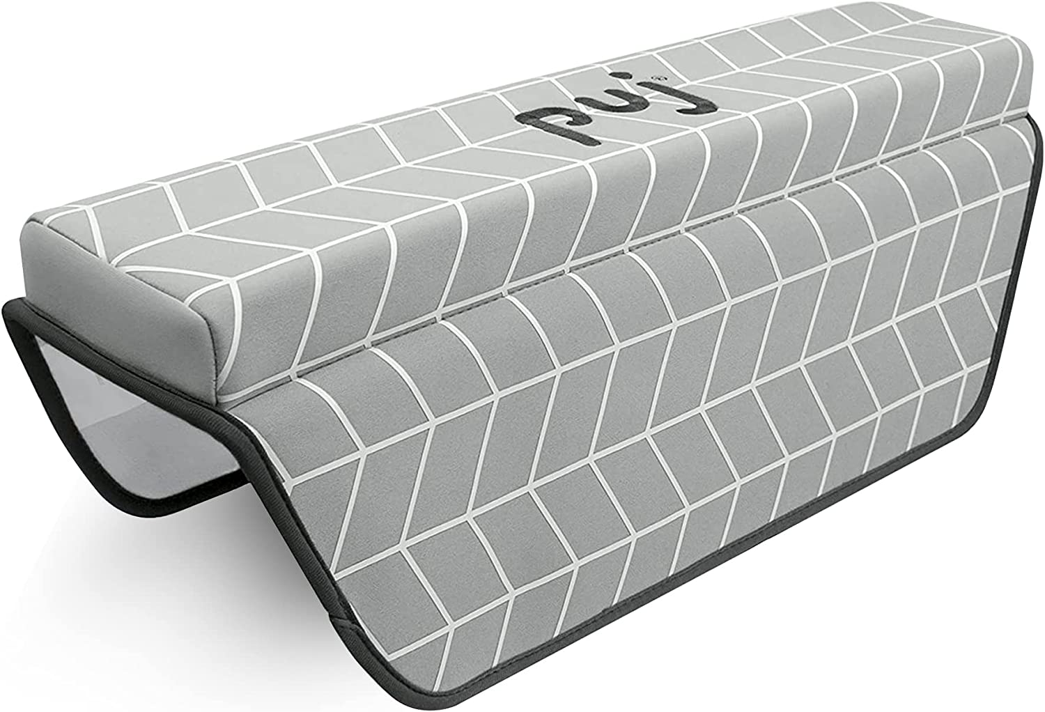 Puj &ndash; Pad Bathtub Arm Rest, Extra Comfortable Elbow Rest, Non-Slip, Firm-Grip Baby Bath Tub Cushion with Hanging Loop, Stylish Baby Bath Essentials, 17.5 X 5 X 2.25 Inches image number 4