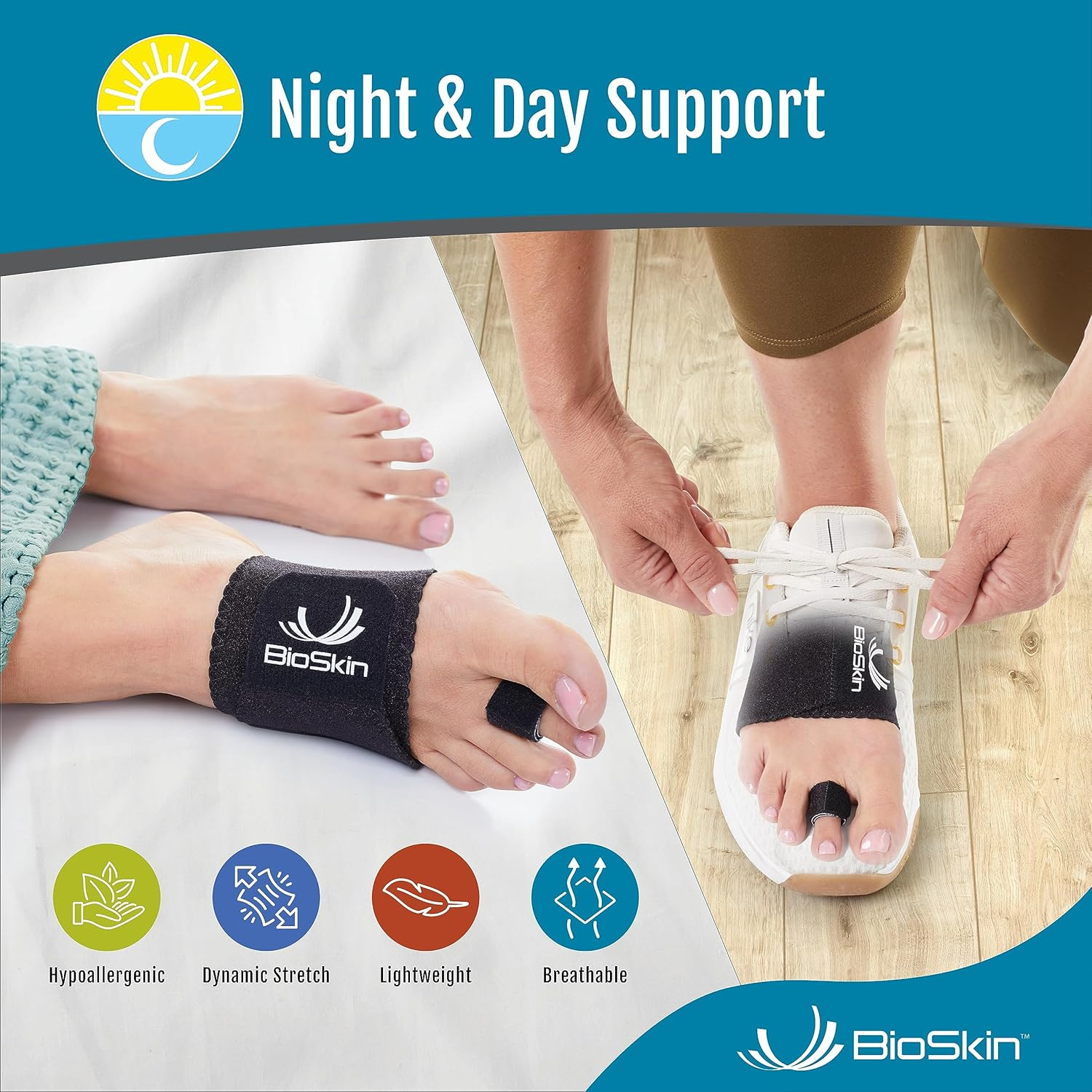 Hammer Toe Straightener for Metatarsalgia, Claw Toe or Mallet Toe - Osteotomy Strap and Foot Compression Wrap - By