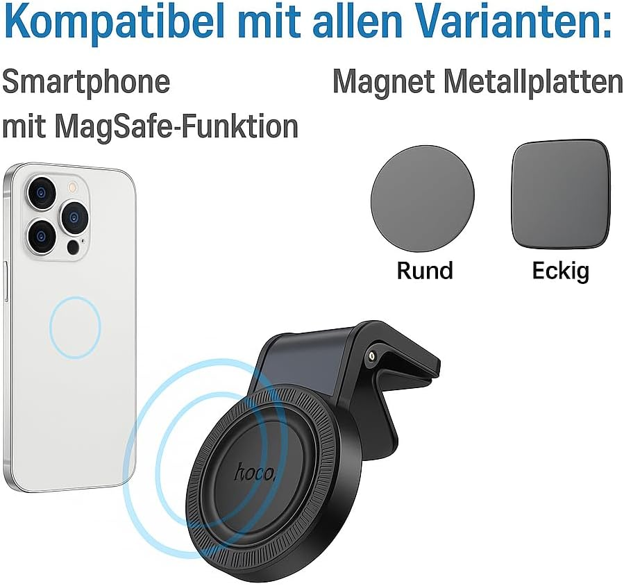 ORIA Mobile Phone Holder Car Magnetic Ventilation Holder for Samsung Galaxy A06 A16 A26 A36 A56 A55 A35 A25 A15 A05 A54 A34 A14 A53 S23 S24 S25 Ultra 5G S22 S21 S20 FE Compatible with Magsafe Grille image number 5