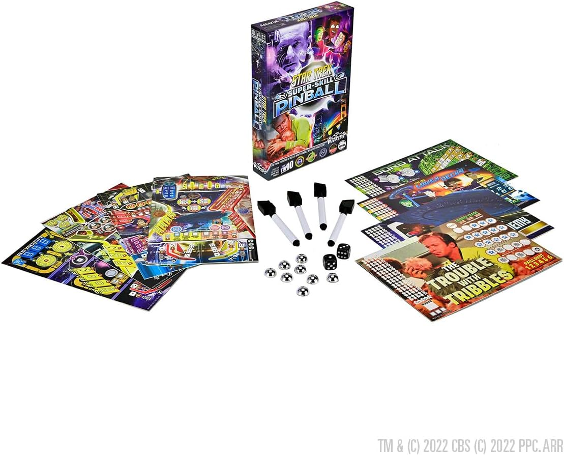 Wizkids Super-Skill Pinball Star Trek Board Game