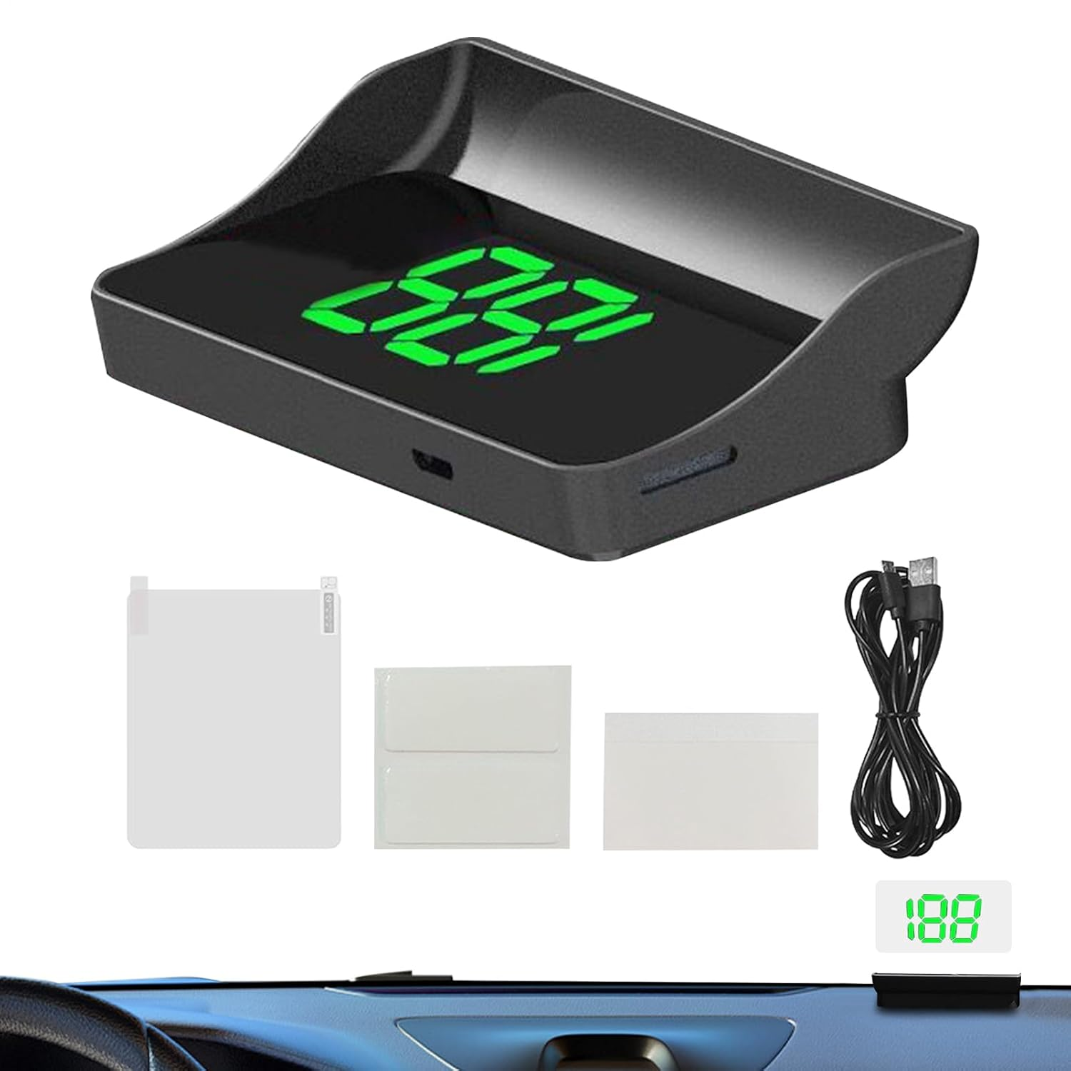 Car Heads up Display,Hud Display Car Windshield - Auto Windscreen HUD for Traffic Congestion City Navigation Highway Driving Fleet Managers Busy Professionals Daily Commuting Buses Rvs