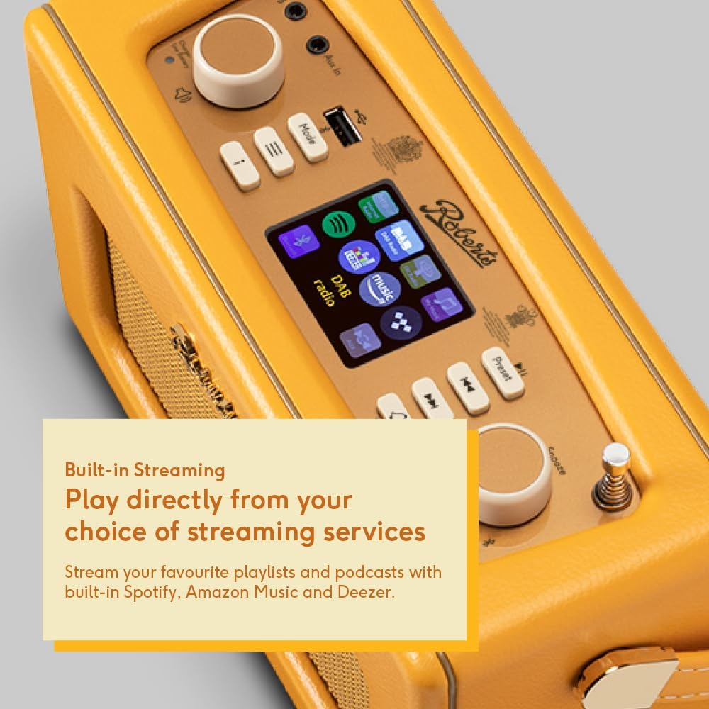 Roberts Revival Istream 3 DAB+/FM Internet Smart Radio with Bluetooth - Sunburst Yelllow