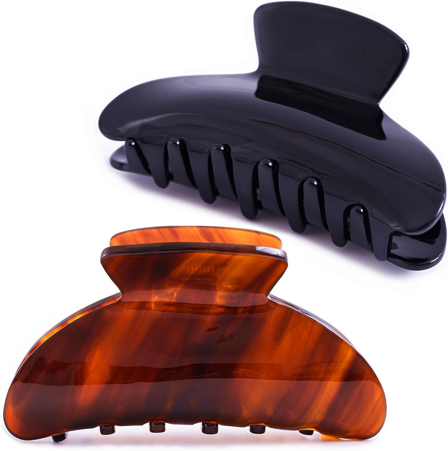 FSMILING Pack of 3 Hair Clips Small Medium Hair Clips Women'S Small for Thin and Thick Hair, Acetate Hair Clips Women'S Set for Women