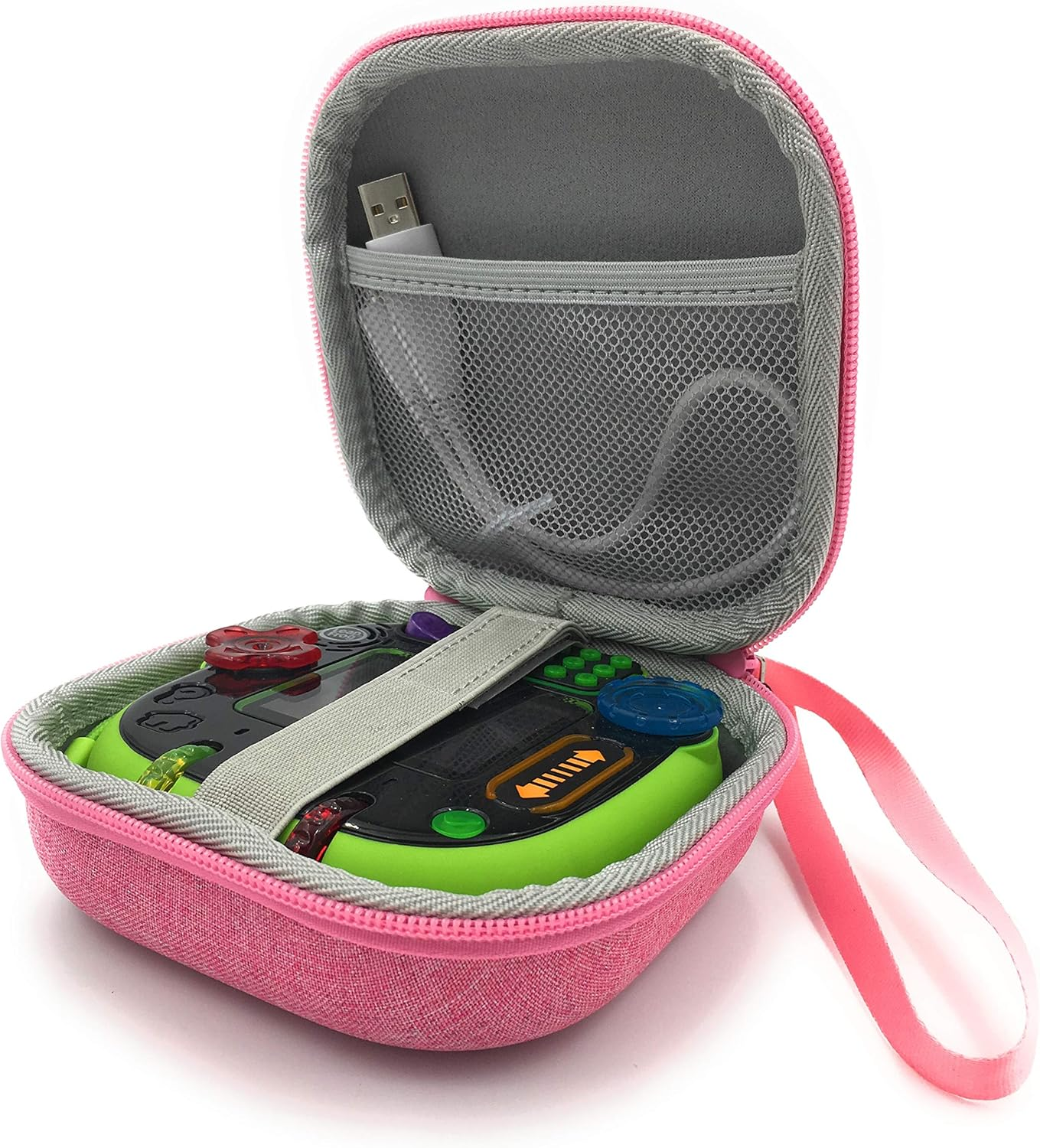 Xcivi Hard Carrying EVA Case for Leapfrog Rockit Twist Handheld Learning Game System (Pink) image number 6