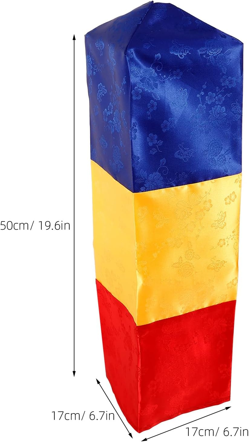 LUOZZY Traditional Korean Style Lantern Vinatge Hanging Lantern DIY Layout Props for Restaurant Home Shop Decoration - Red Yellow Blue