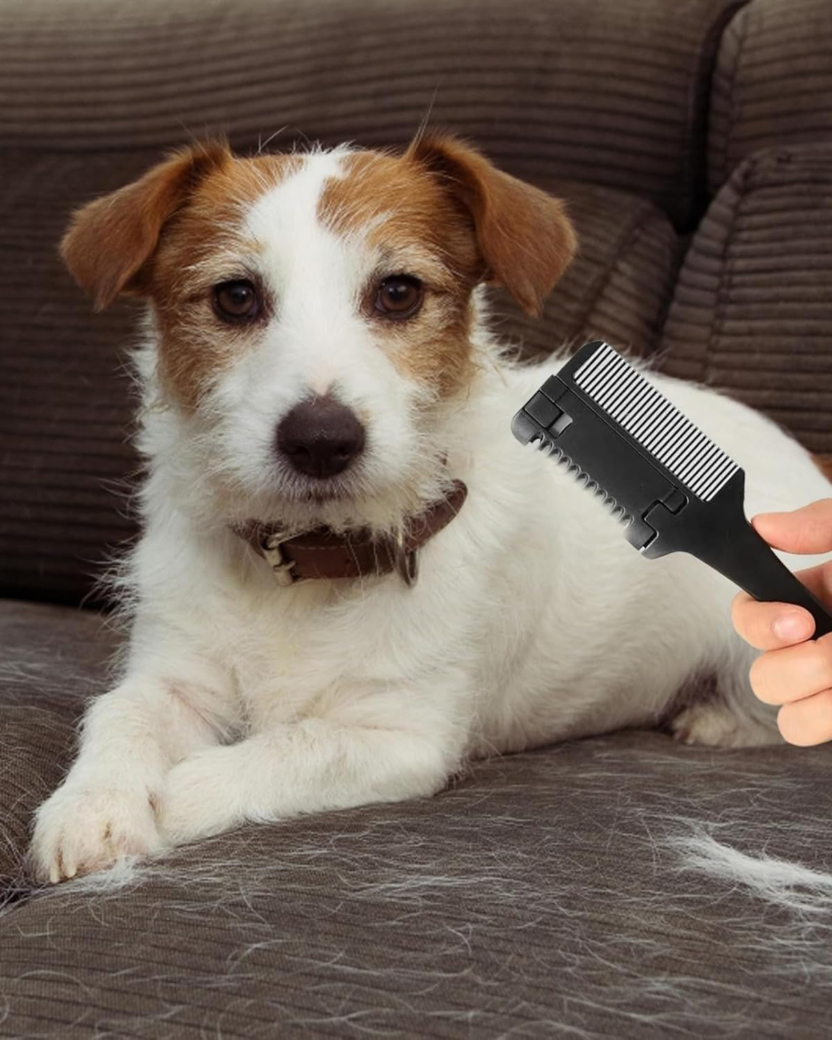 KGDUYC Pack of 2 Hairdressing Comb Thinning Scissors, Comb Thinning Hair Cutting Tools, Double Sided Haircut Trimmer, Hair Adults Children Hairdresser Home image number 5