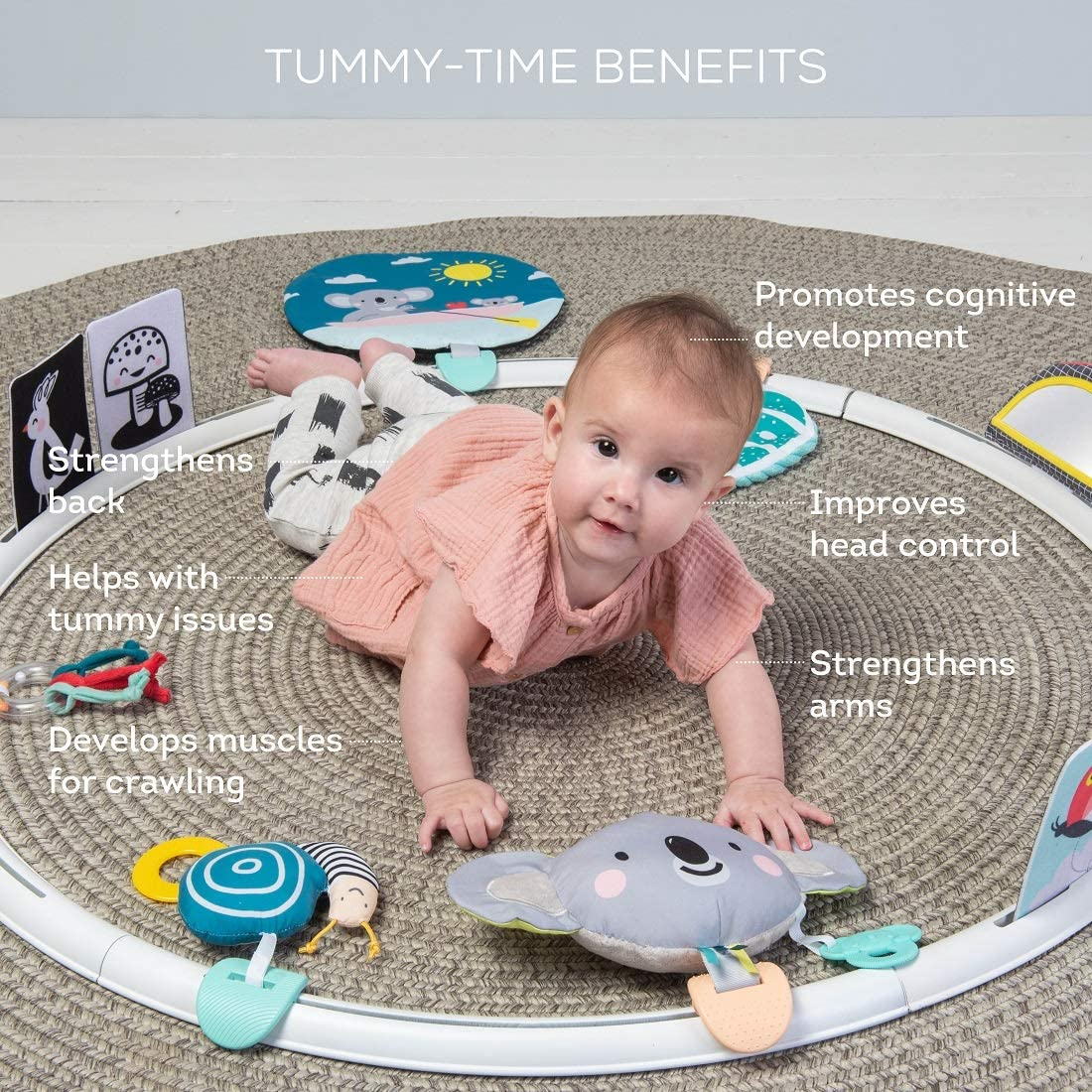 Taf Toys All around Me Activity Hoop | Developmental Hoop, Prefect for Newborns and Up, with 24 Developmental Activities. Designed to Promote Baby&rsquo;S Senses, Motor Skills and Cognitive Development image number 1