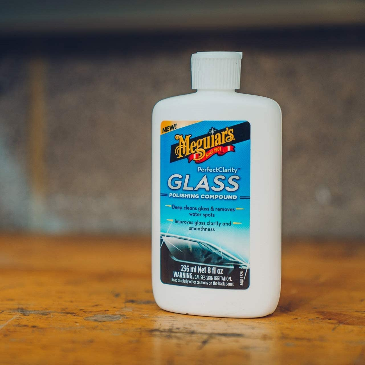 Meguiar'S Perfect Clarity Glass Polishing Compound, 236 Ml | Removes Water Spots, Stains and Haze | Leaves Automotive Glass Clear and Streak-Free
