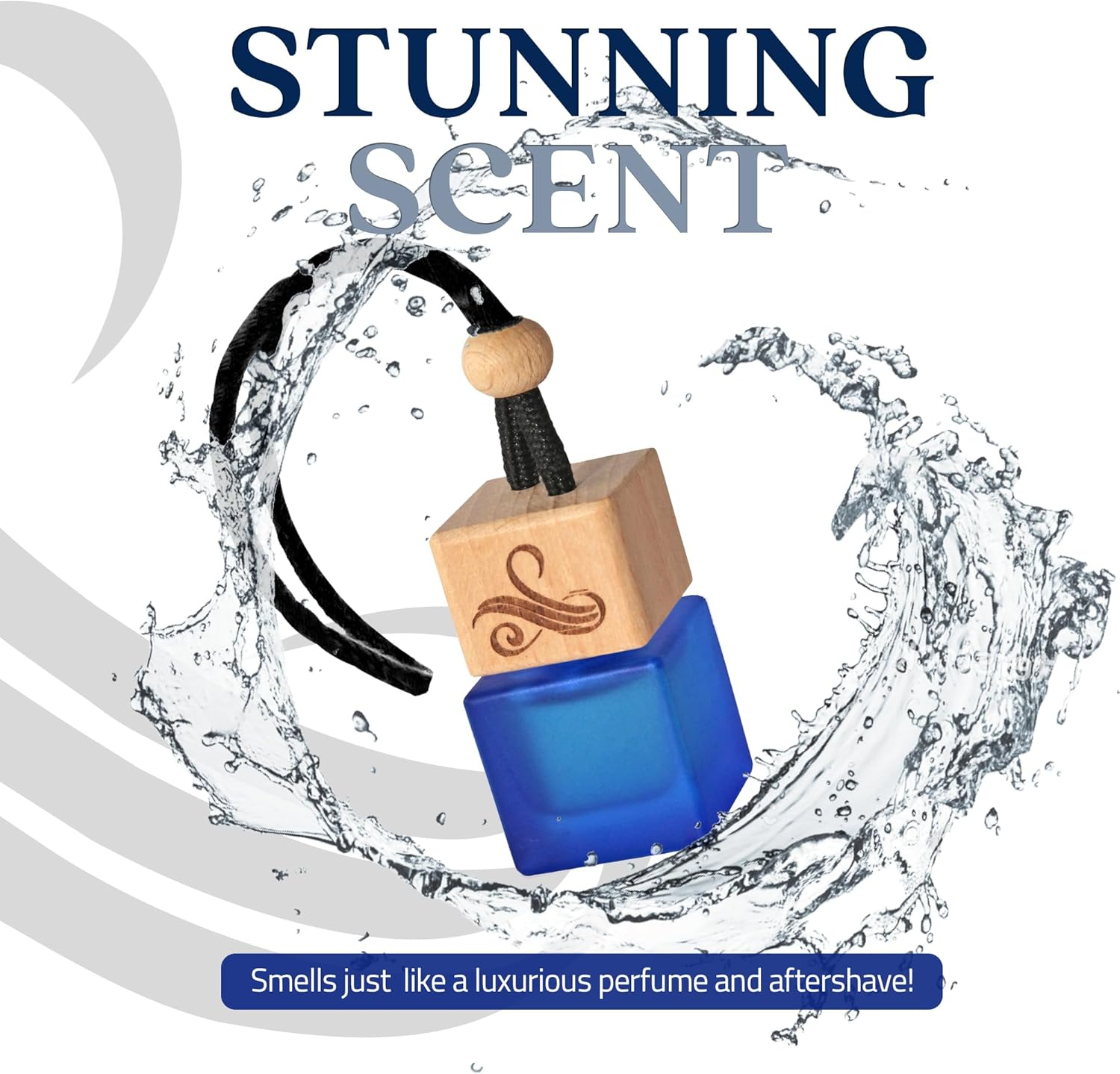 Savage Car Air Freshener for Men with Vent Clip | Car Scents Air Freshener with Sauvage Fragrance | Strong Car Perfume Air Freshener | Odour Eliminating Car Air Fresheners by Perfa, Blue image number 4