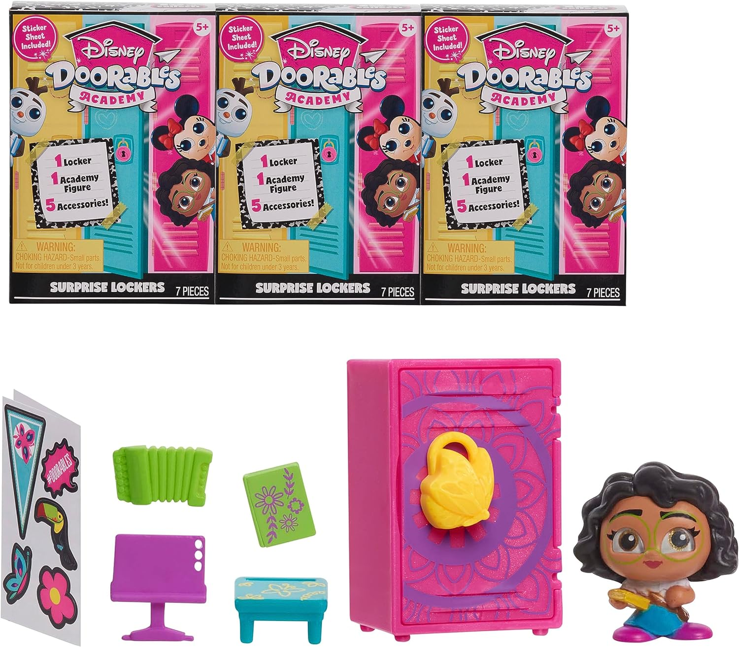 Doorables Academy Surprise Locker 3Pk image number 1