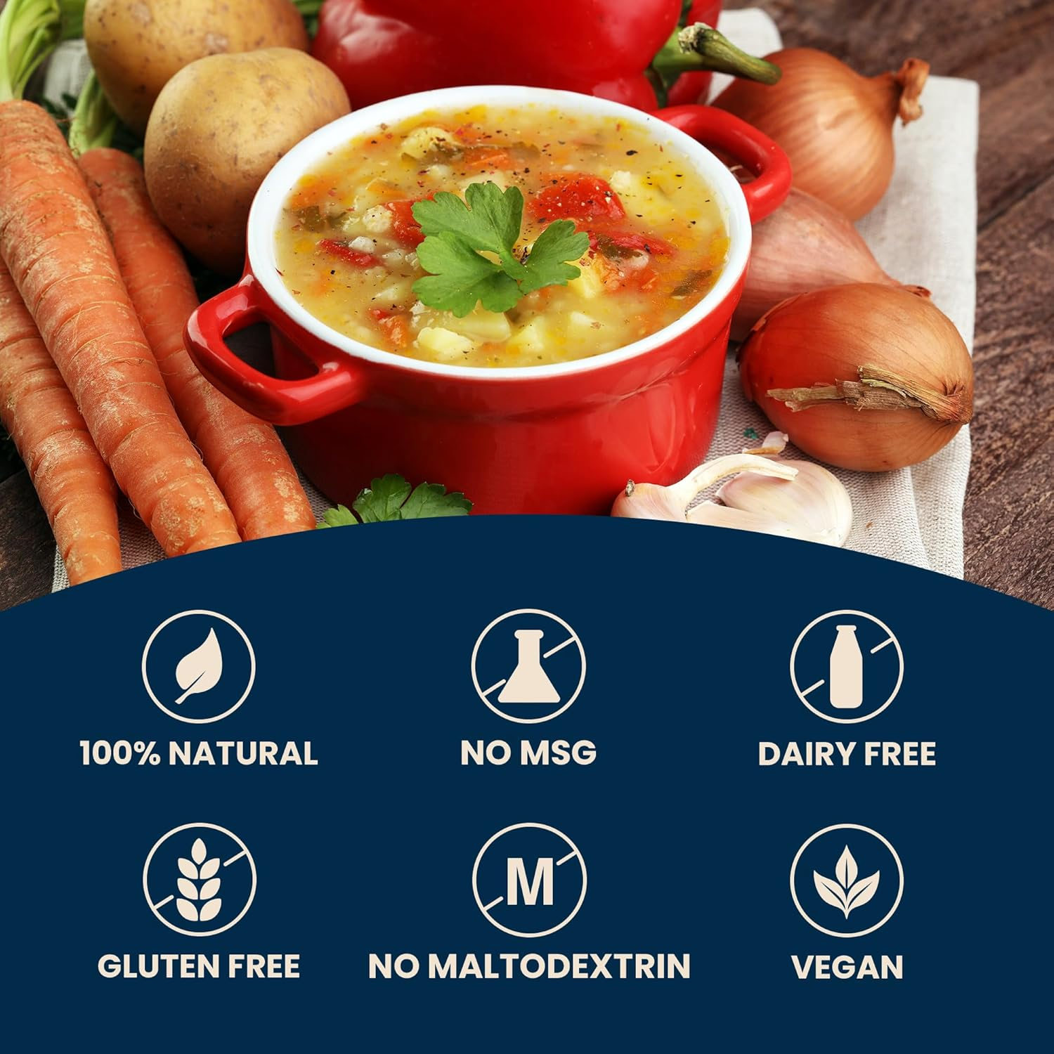 Massel 7'S Vegetable Stock Cubes - Plant Based, Low FODMAP & Gluten-Free, 35G X 10 Pack image number 6