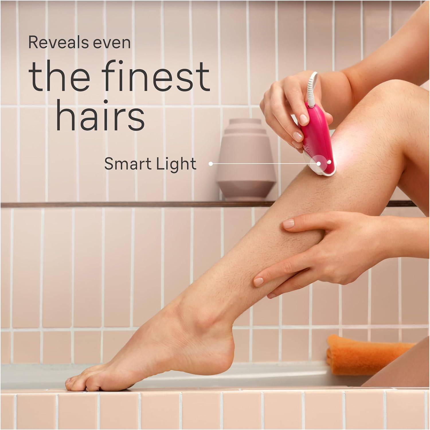 Braun 3-202 Silk-&Eacute;pil 3 Epilator Include Bikini Trimmer, Raspberry image number 2