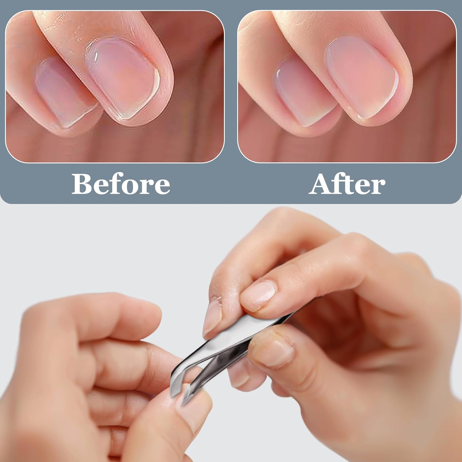 Mini Cuticle Trimmer for Manicure and Pedicure, Profession Stainless Steel Nipper with Precise Pointed Tip for Nail and Skin Trimming, Easy to Carry and Use image number 1