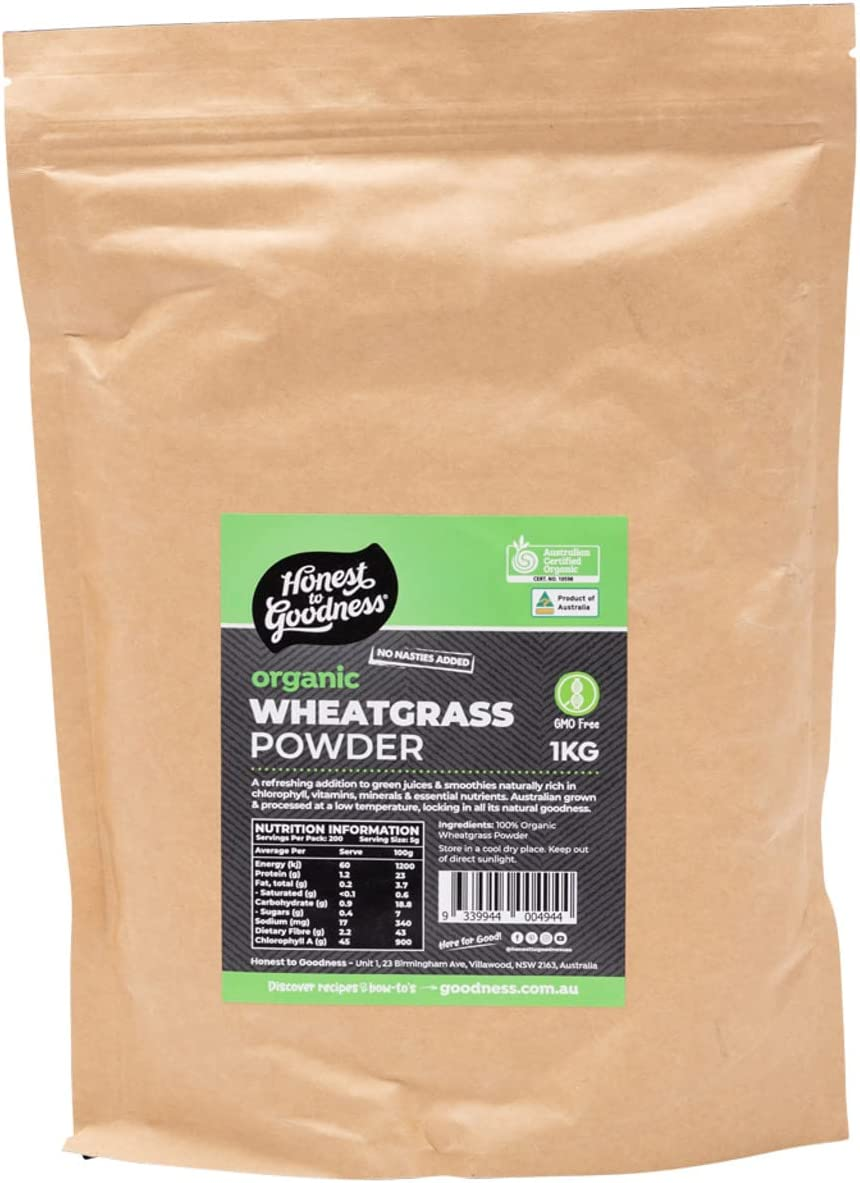 Honest to Goodness Organic Wheatgrass Powder, 1Kg