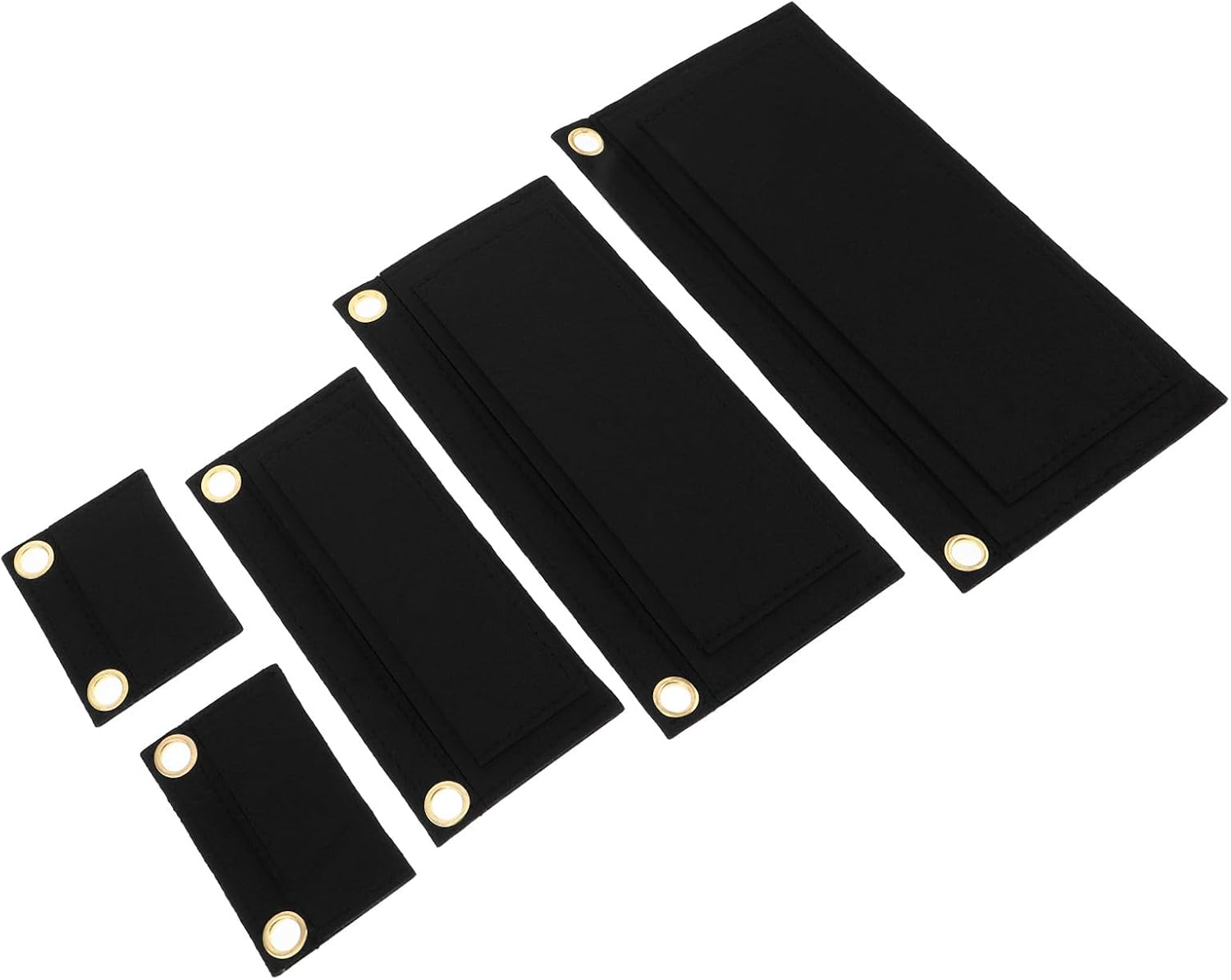 Holibanna 5Pcs Felt Purse Organizer Inserts with Multi-Pocket Dividers for Women&rsquo;S Wallets and Clutch Bags, Removable Handbag Insert Organizer for Travel and Everyday Use