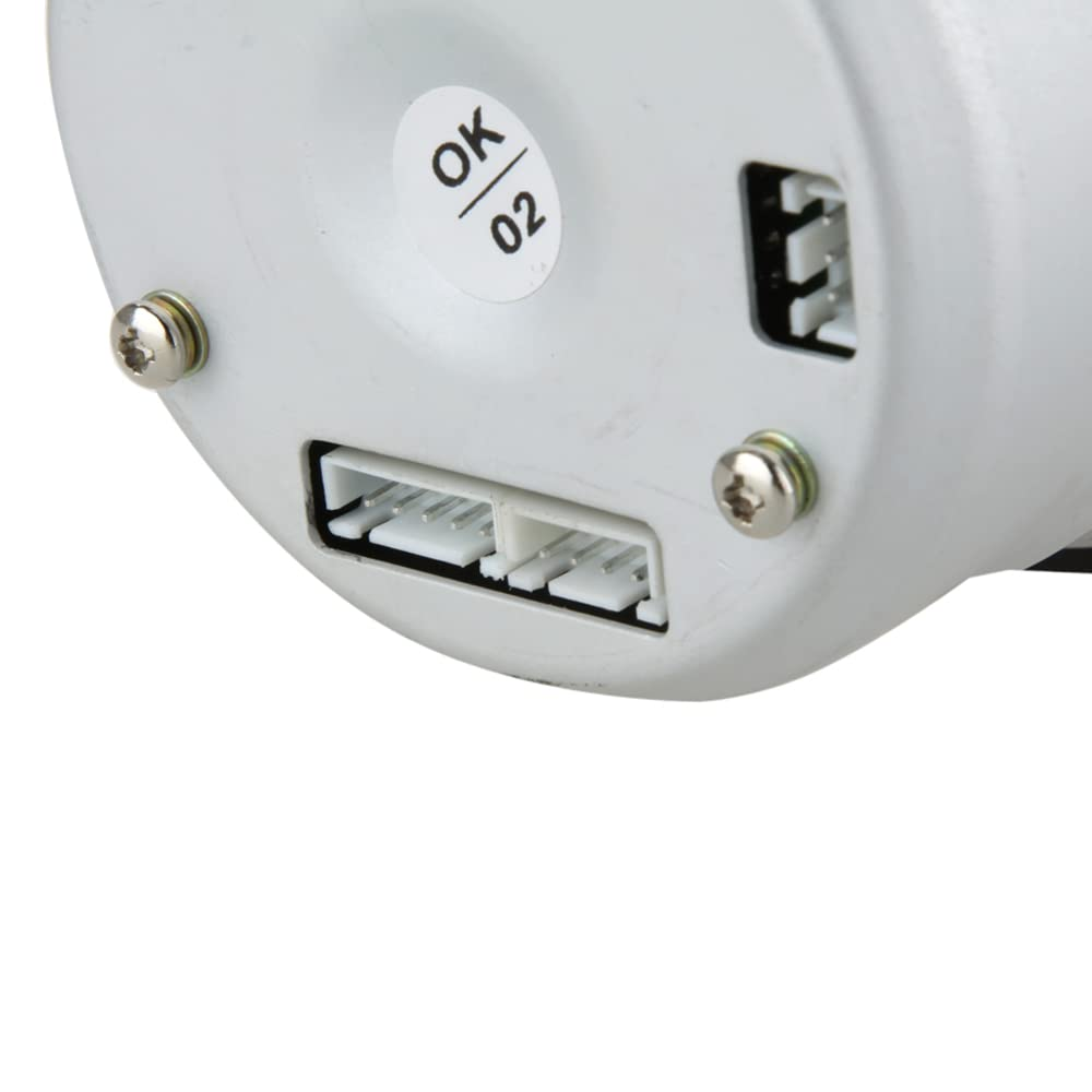 Auto Gauge Tachometer, 3.5'' Pointer Tachometer Kit Blue LED Pointer Display Tachometer Car Gauge Black Mirror Silver Ring