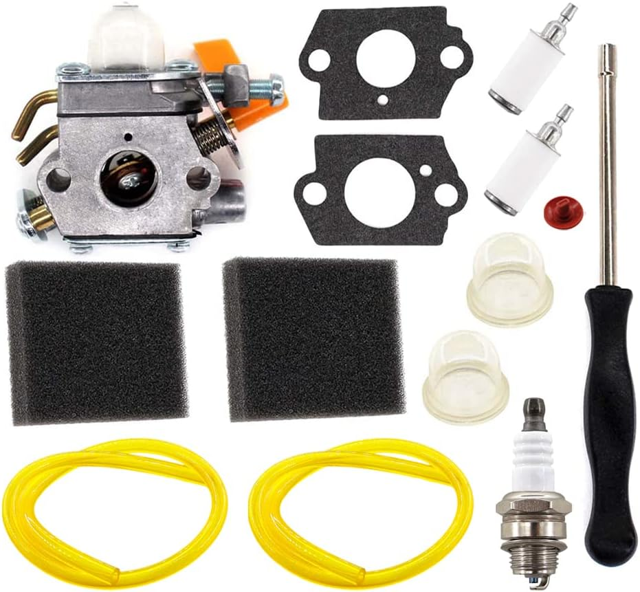 Carburetor Carburettor Tool Kit for Ruixing Homelite HB26B/VB Ryobi RBL26B RBV26G Air Filter Fuel Line Spark Plug AU image number 3