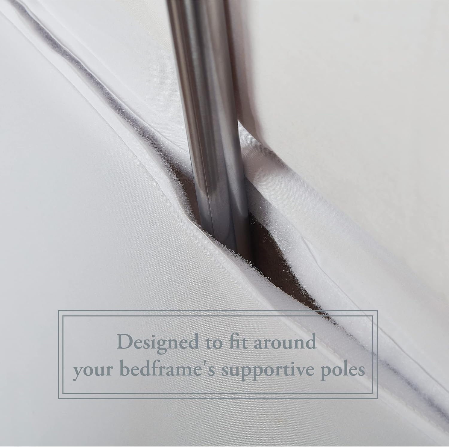 Bed Maker'S Adjustable Bed Wrap-Around 15" Tailored Bedskirt, King image number 6