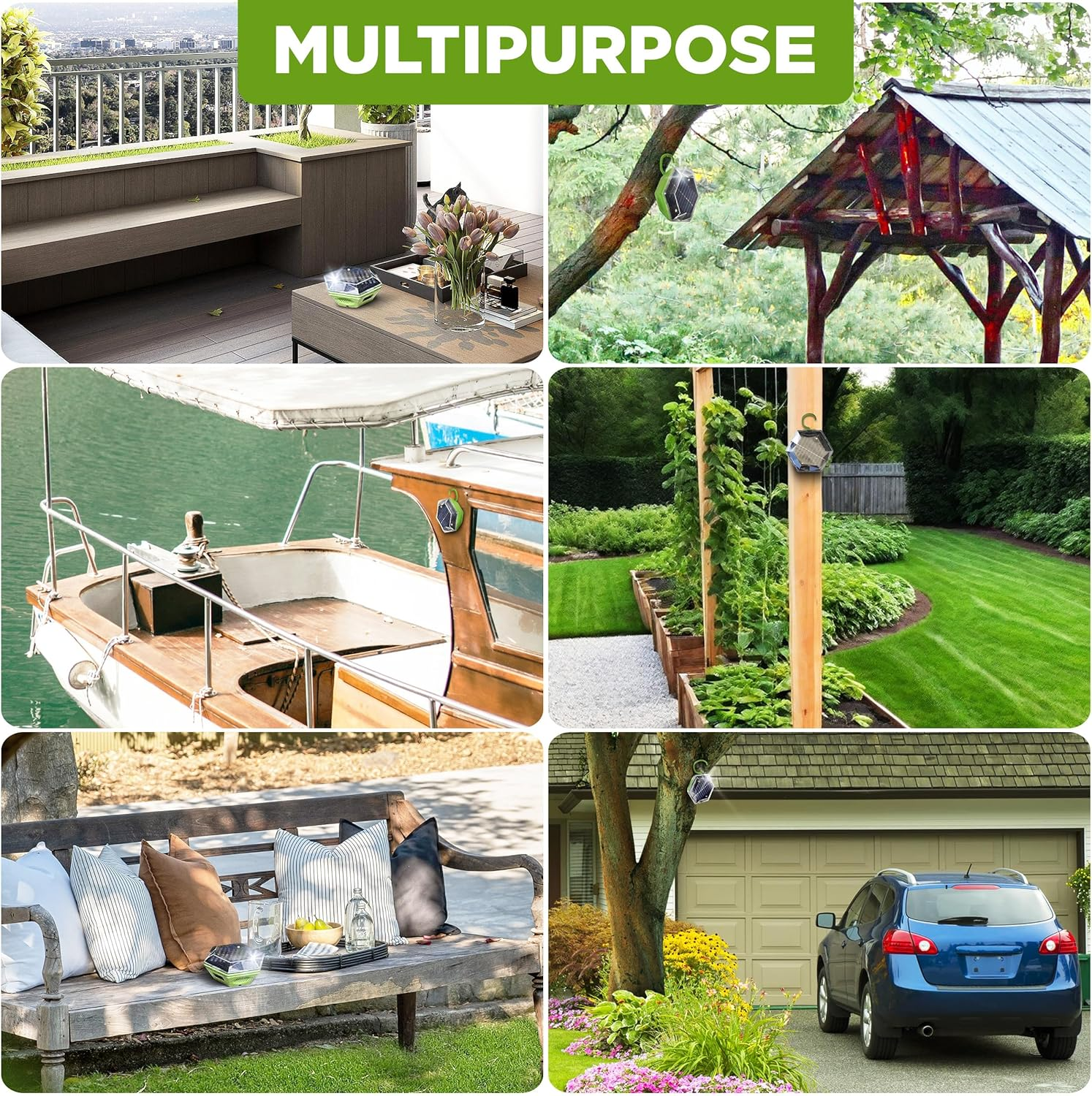 ISOTRONIC&reg; Ultrasonic Solar Bird Repeller Device, Portable Bird Deterrent, Pigeon Scarer - Pack of 1 Pcs. image number 3