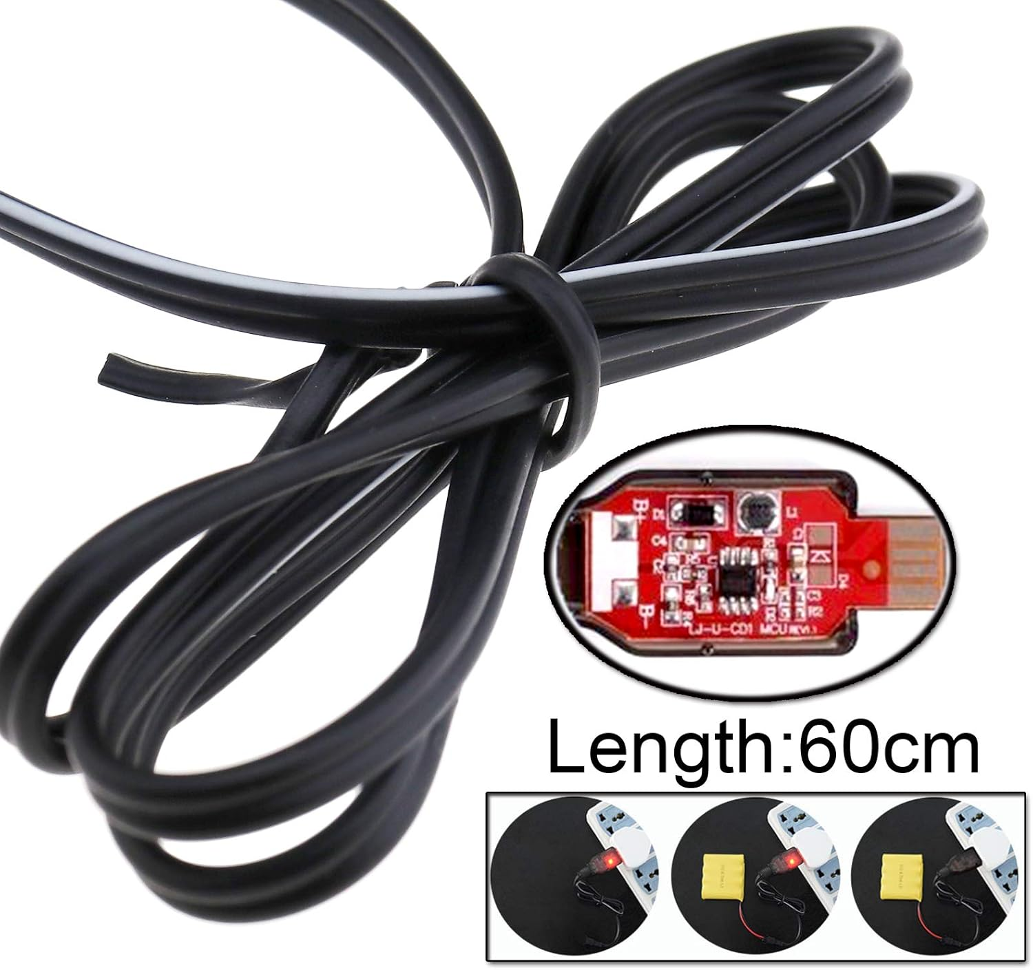 SING F LTD 9.6V Rechargeable Battery 200Ma USB DC 5V Charger Cable RC Car Boat Tank