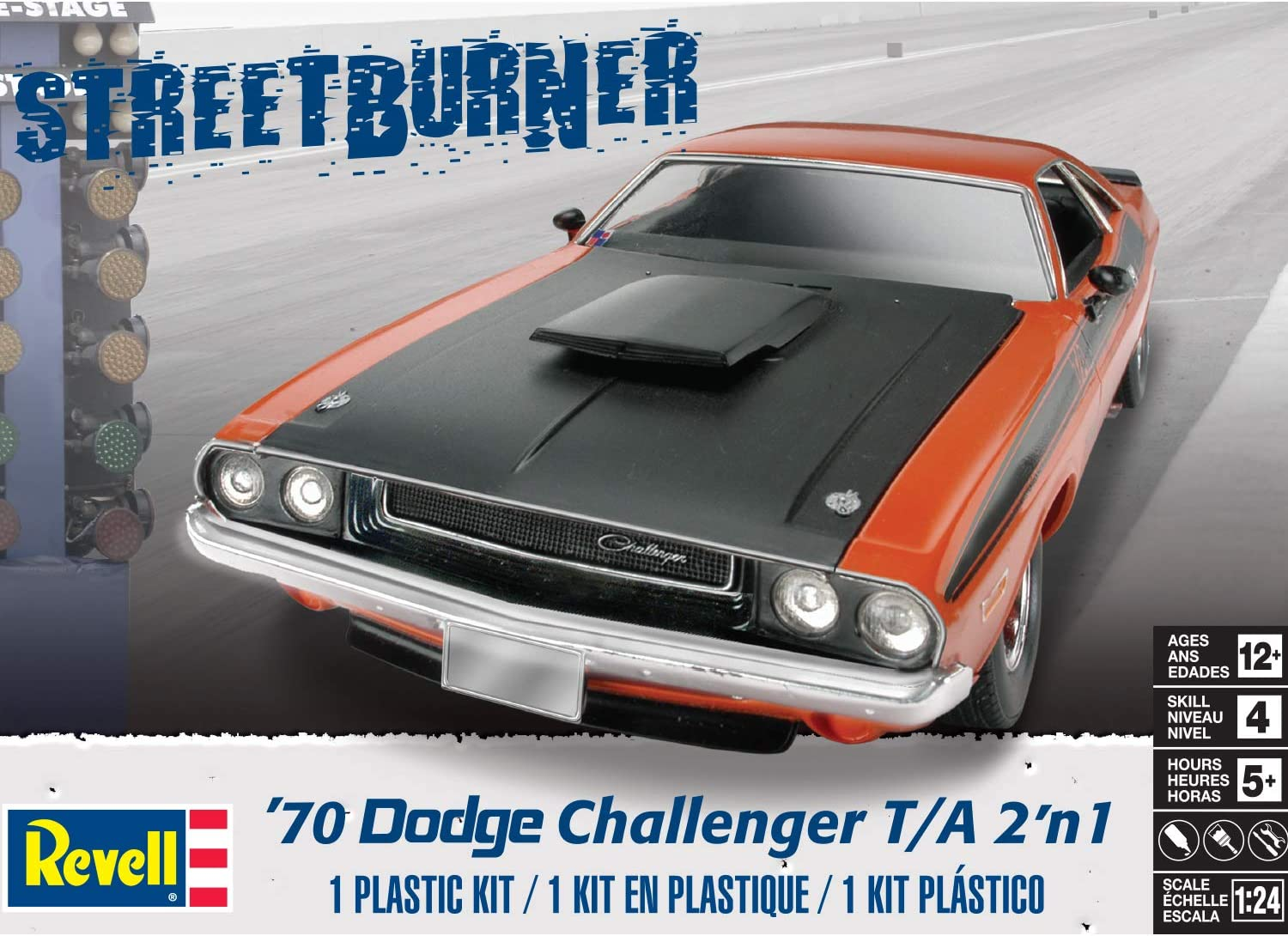 Revell 70 Dodge Challenger 1:24 Scale Model Kit -Plastic Model Kit image number 2