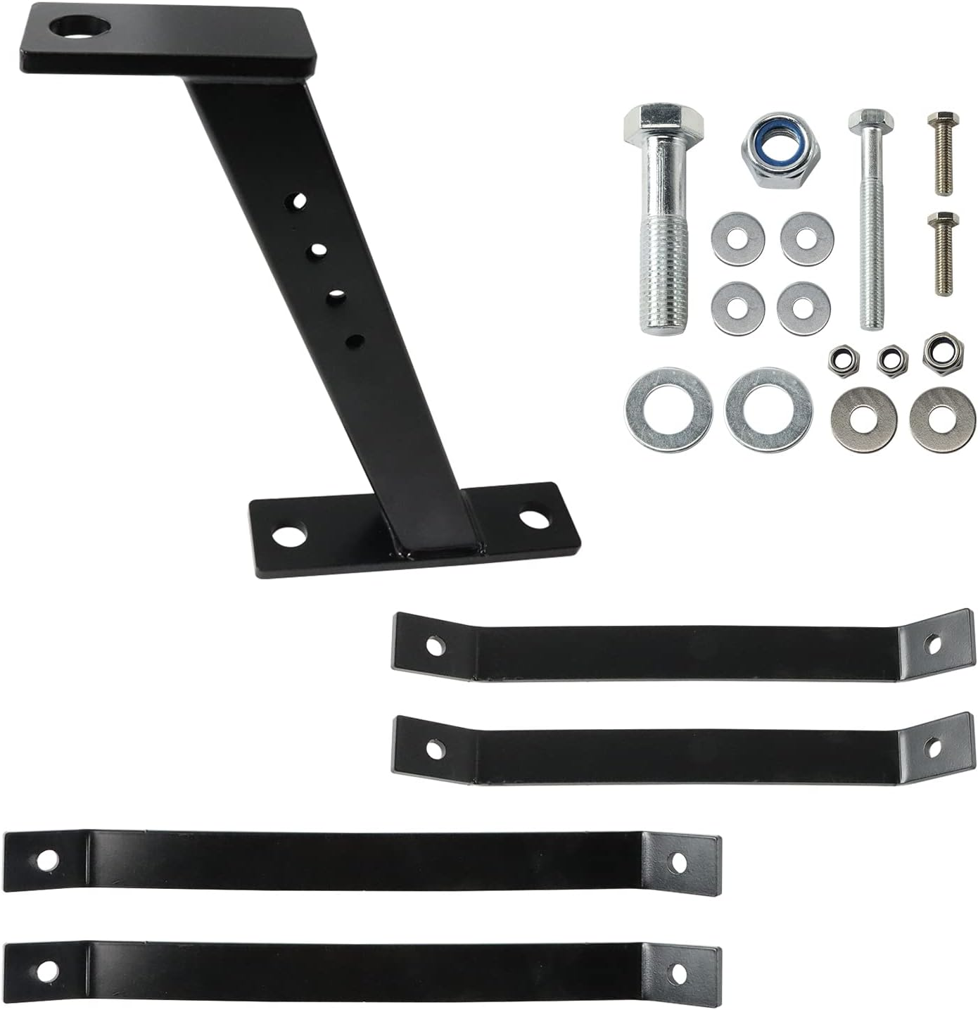 Lawn Tractor Trailer Hitch for Lawn Mower and Garden Tractor - Iron Construction, Compatible with 3/4" Shank or Smaller Trailer-Hitch Balls - Installation Instructions Included image number 6