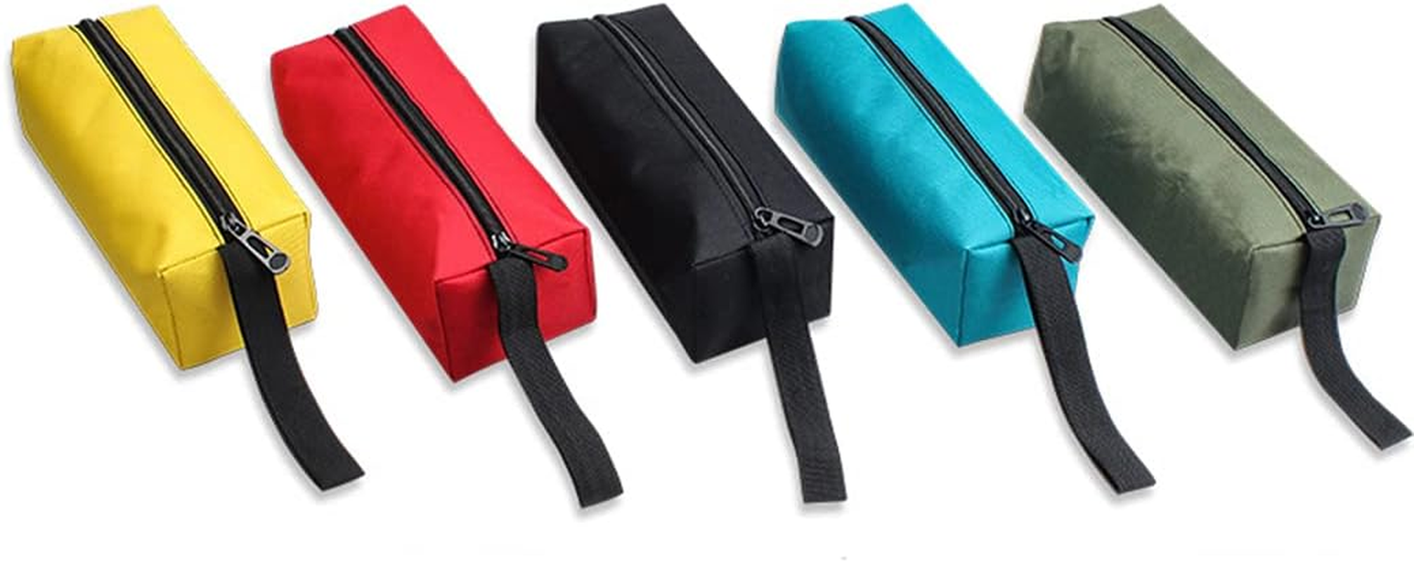 Maizoon Tool Bags 5 Pieces Set,Waterproof Oxford Canvas Zipper Storage Case,Multi-Purpose Hardware Screws Nails Drill Bit Metal Parts Repair Organizer Pouch,Uh04