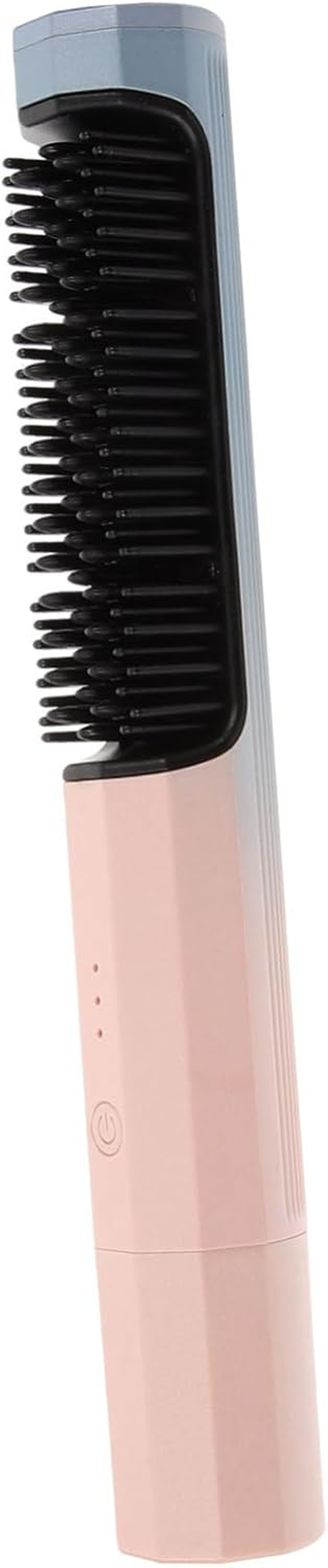 WOONEKY Portable Hair Straightener Comb Cordless Styler Heated Brush for Hair Types image number 2