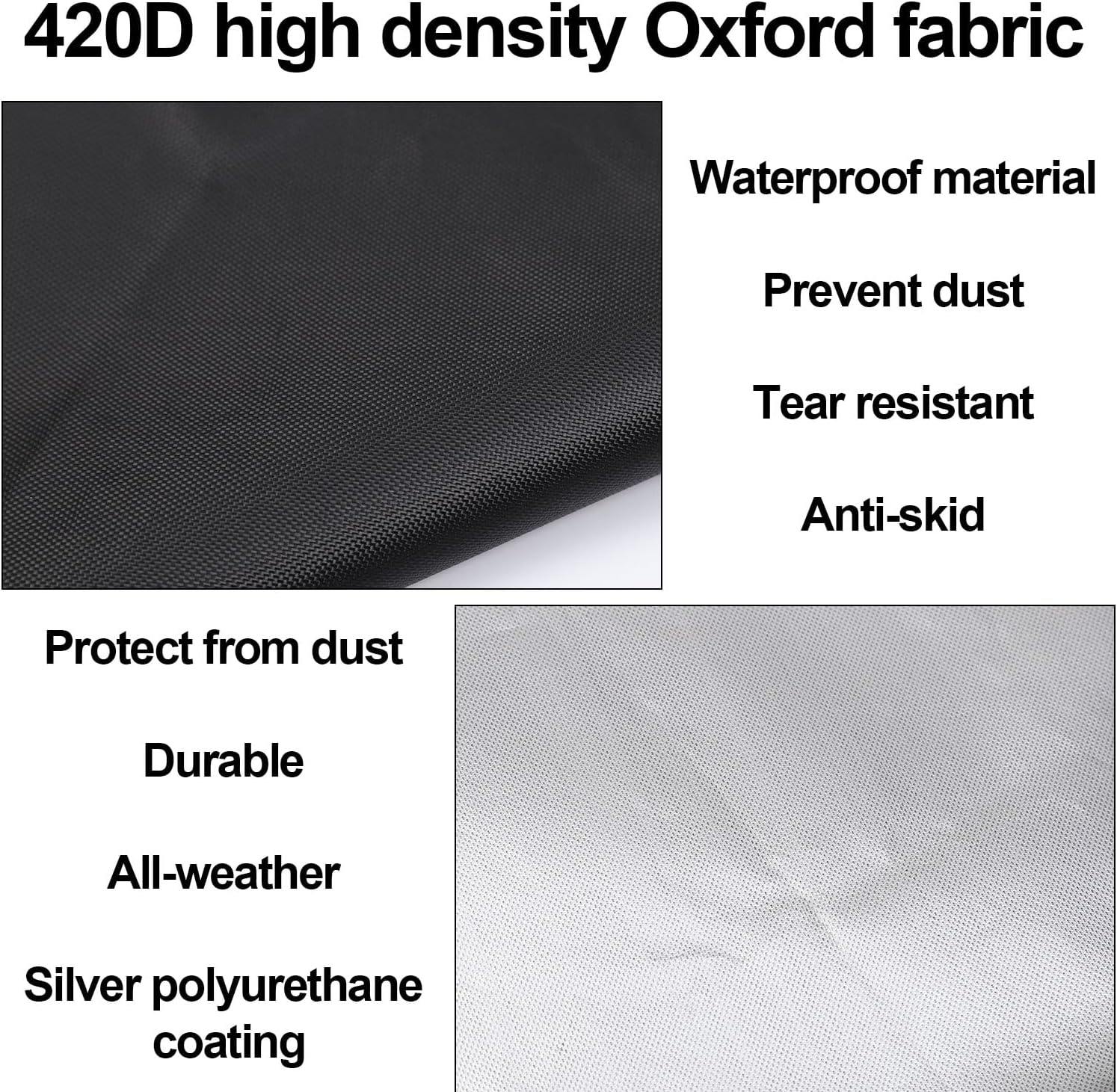 3Pcs 55 Gallon Drum Cover, Waterproof Trash Can Covers Outdoor Stretchable 55 Gallon Barrel Lid Oxford Fabric with PU Coating Rain Barrel Cover with Drawstring image number 1