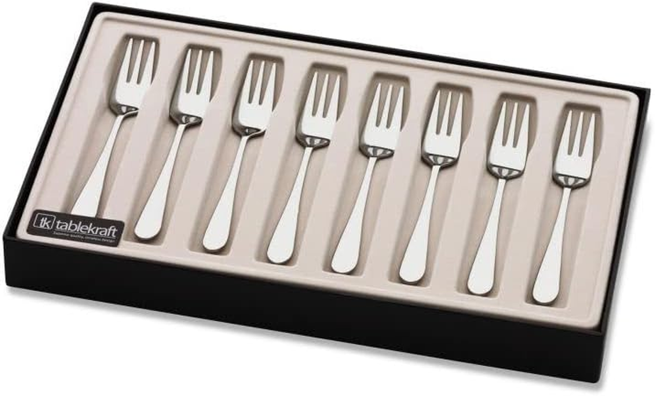 Tablekraft Luxor Cake Fork 8-Pieces Set