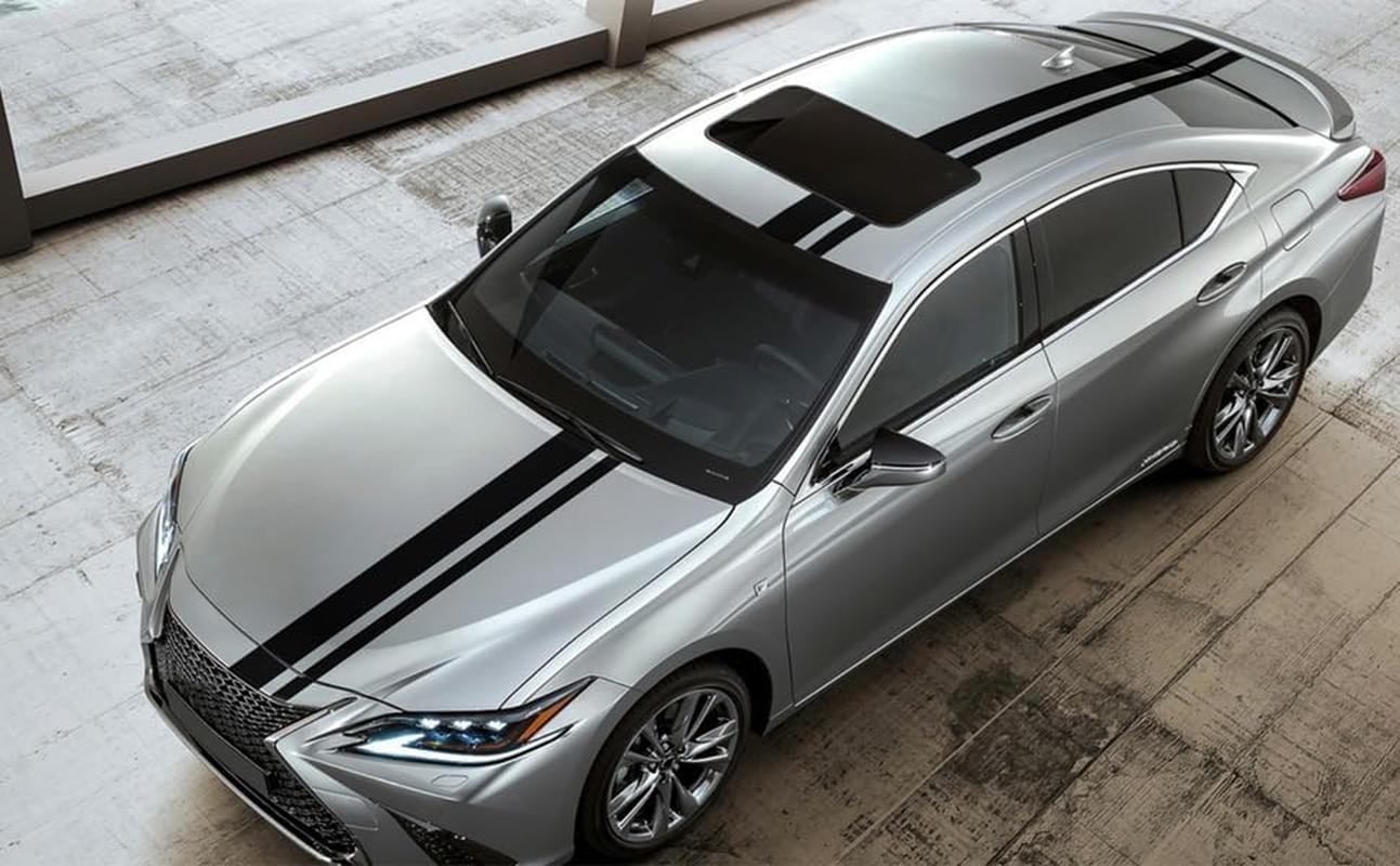 SUNJIKA 3PCS Vinyl Car Side Sticker Long Stripe Graphic Auto Hood Tailgate Body Racing Sports Decals Universal Car Truck DIY Decal Stripe Vinyl Stickers Decoration (Black) image number 2