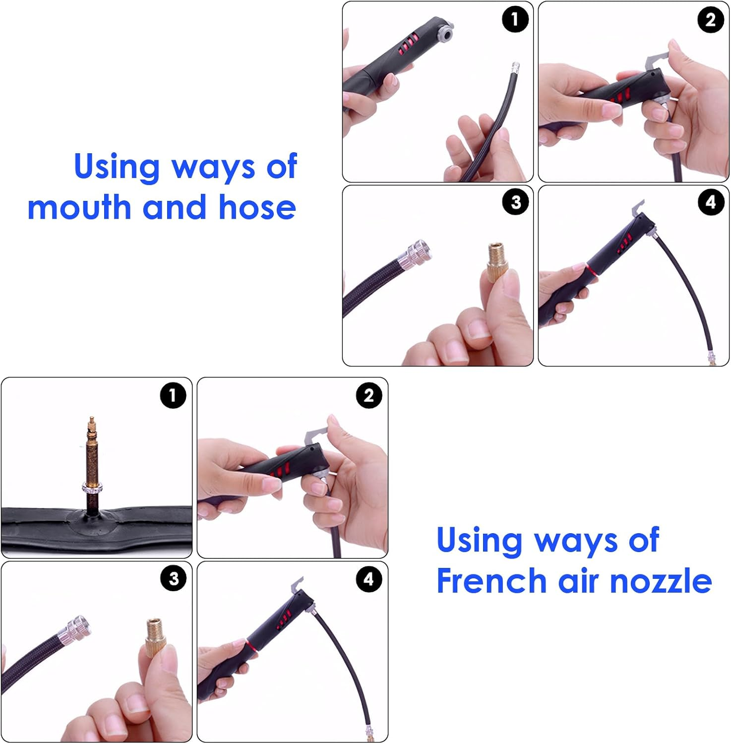 Ninonly Bicycle Repair Kit, Bicycle Repair Bag with 120 PSI Mini Pump, Bike Tool Kit for Camping Travel, 16 in 1 Bike Repair Kit Tyre Lever & Self Adhesive Tube Patch for Mountain Bike and Road Bike image number 6