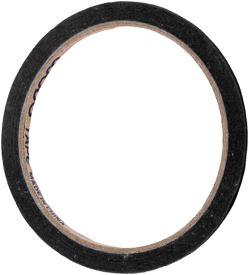 FAKEME 10X Draping Tape 3Mm Pattern Whiteboard Marking Tape Artist Dress, Black, 3Mm X 20Meters