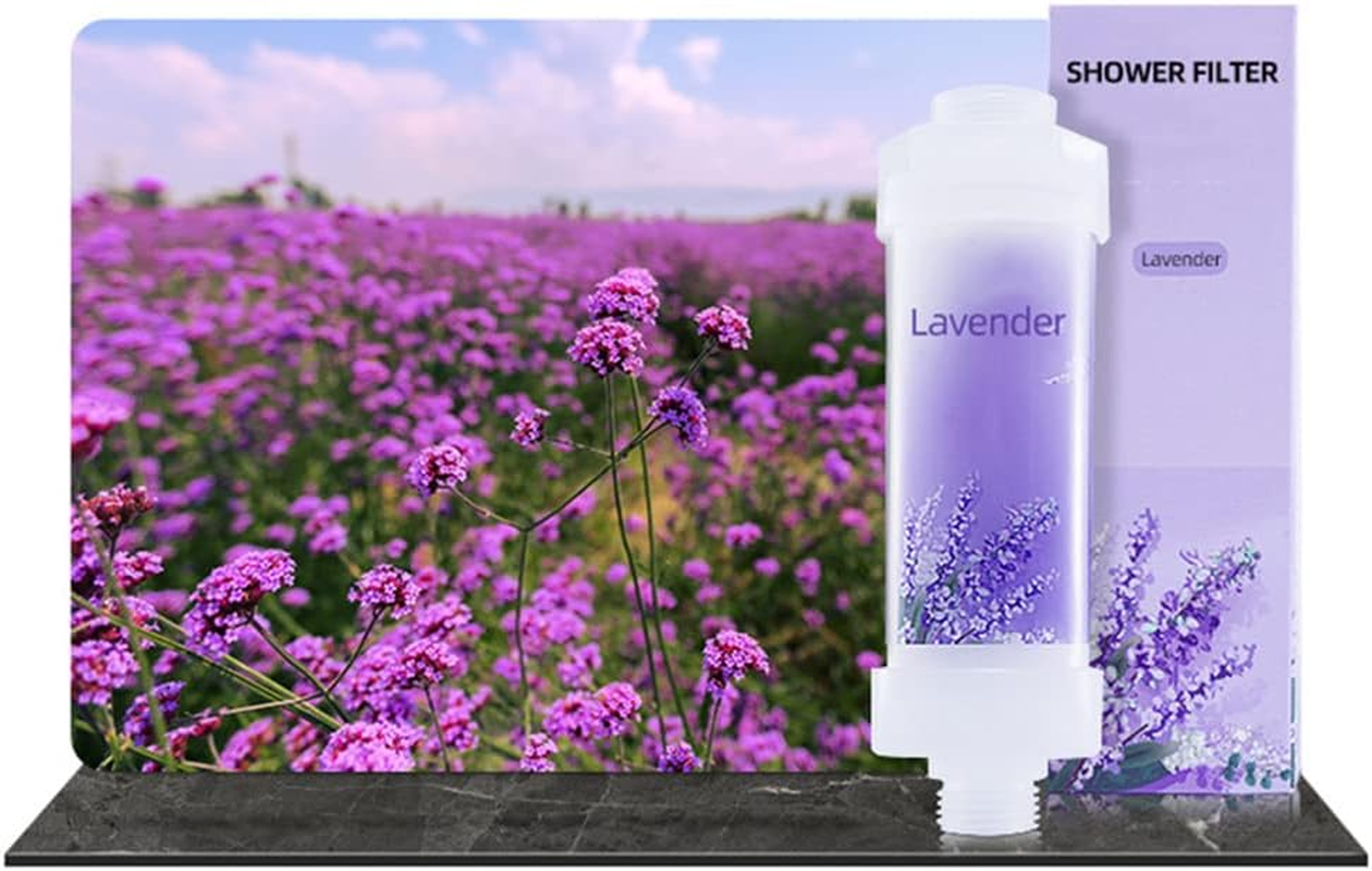 Vitamin C Shower Filter, Filters Contaminants, Neutralize Chlorine, Remove Heavy Metals, Easy Installation, Filtered Shower Water for Healthier Skin & Hair, Gifts for Wives and Girlfriends (Lemon)