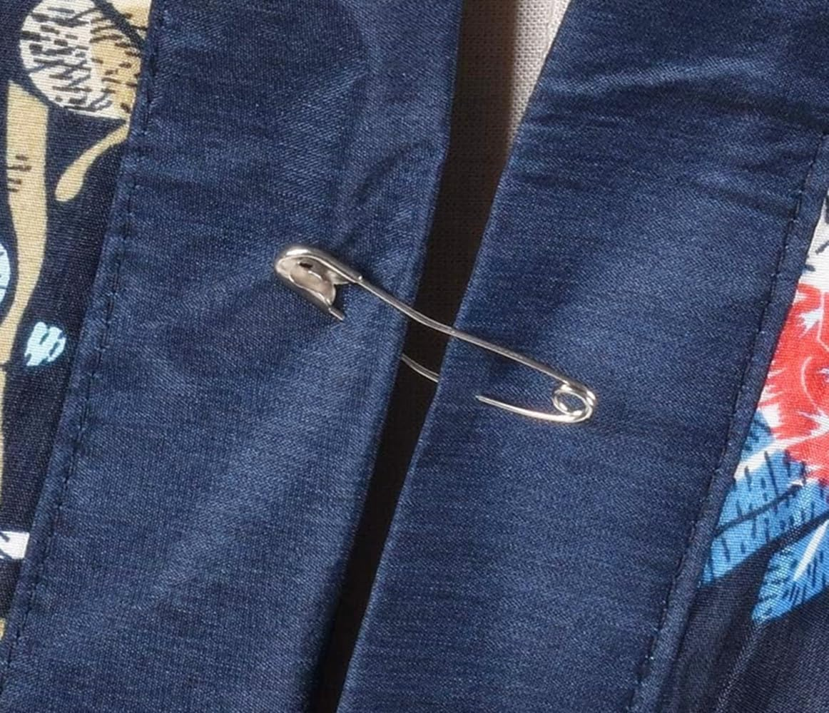 200 Pcs Curved Safety Pins, 1.5 Inch Bent Safety Pins Accessories for Crafting Quilting Knitting Sewing (Silver) image number 2