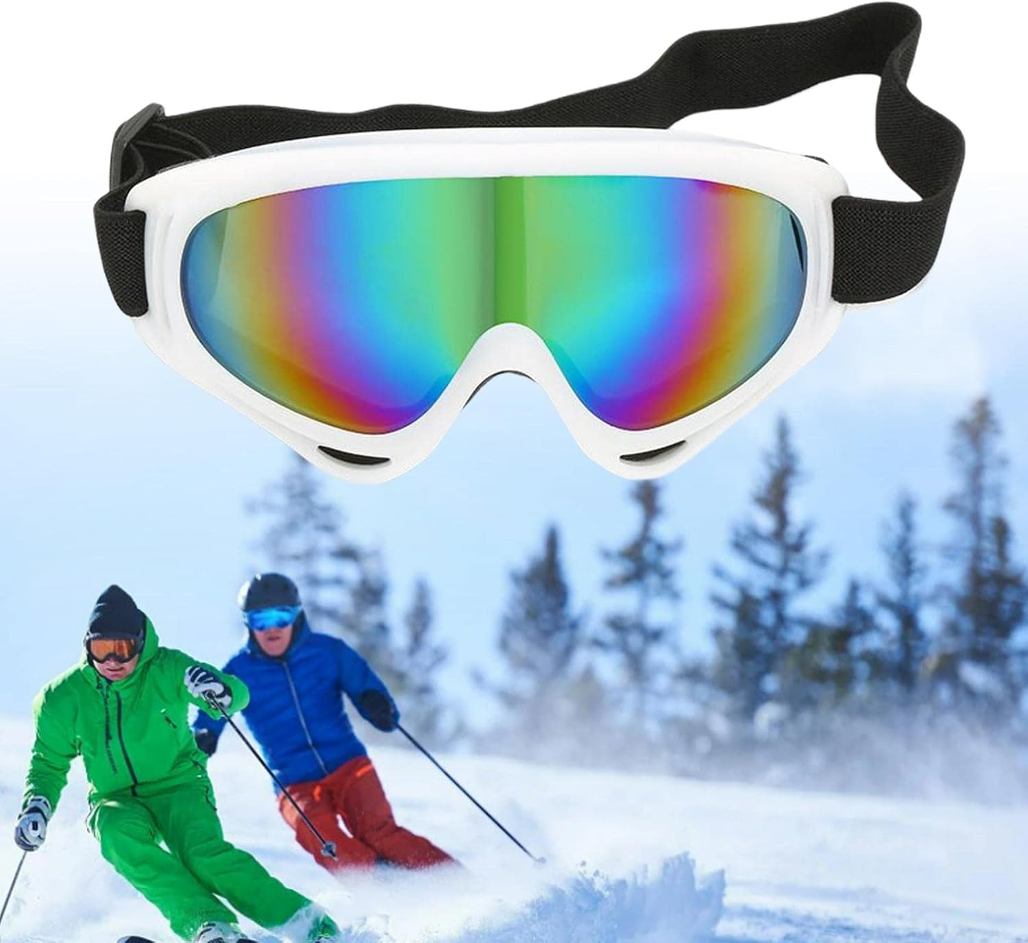 Ski Goggles, Snowboard Goggles with Windproof and Dustproof for Skate Motorcycle Bicycle Glasses for Kids, Boys & Girls, Youth, Unisex Adult image number 6