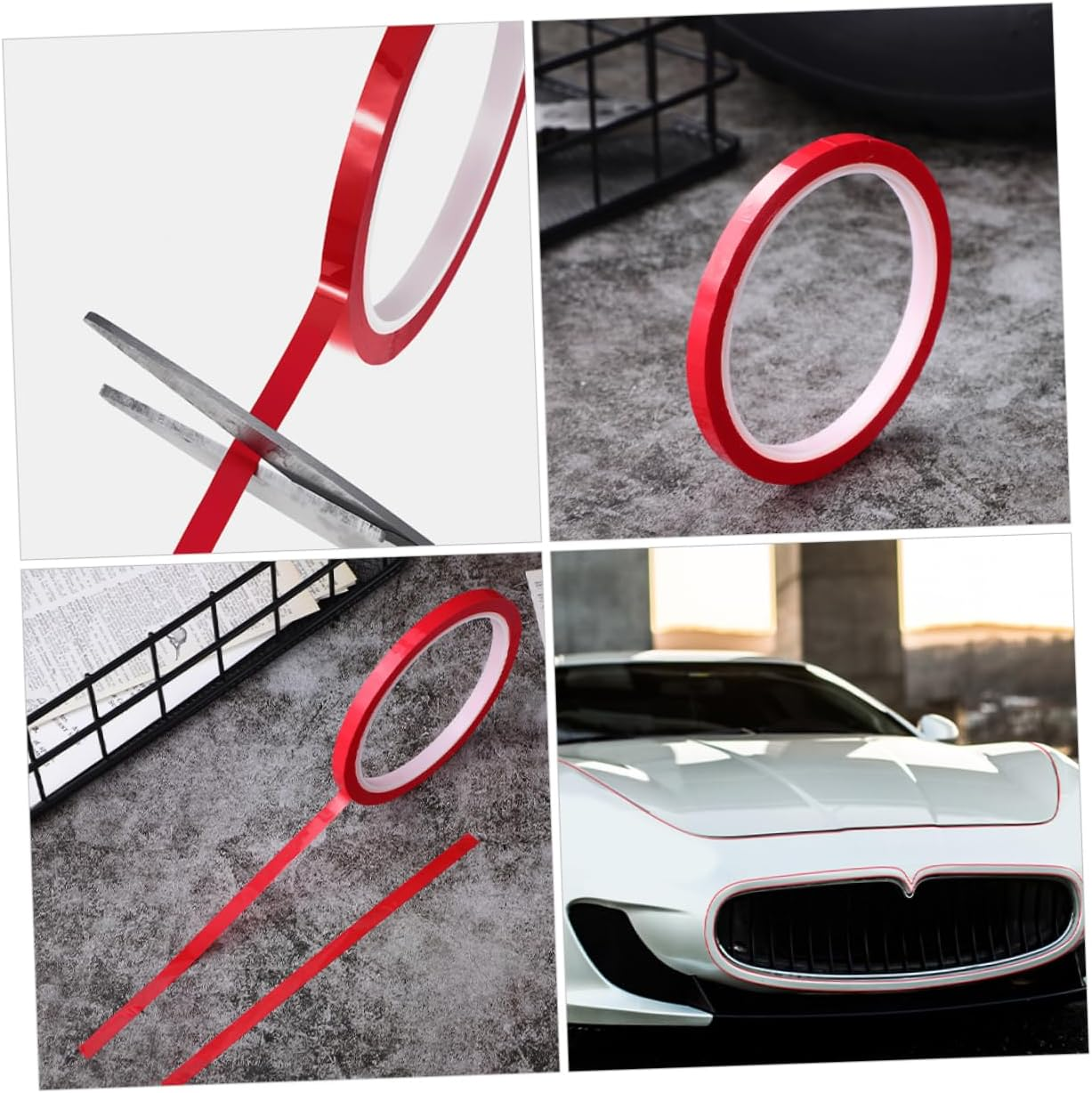 GANAZONO 5Pcs Car Decorative Strips Window Adhesive Tape Multi-Functional Double Sided for Car Doors Windows Trunks image number 2