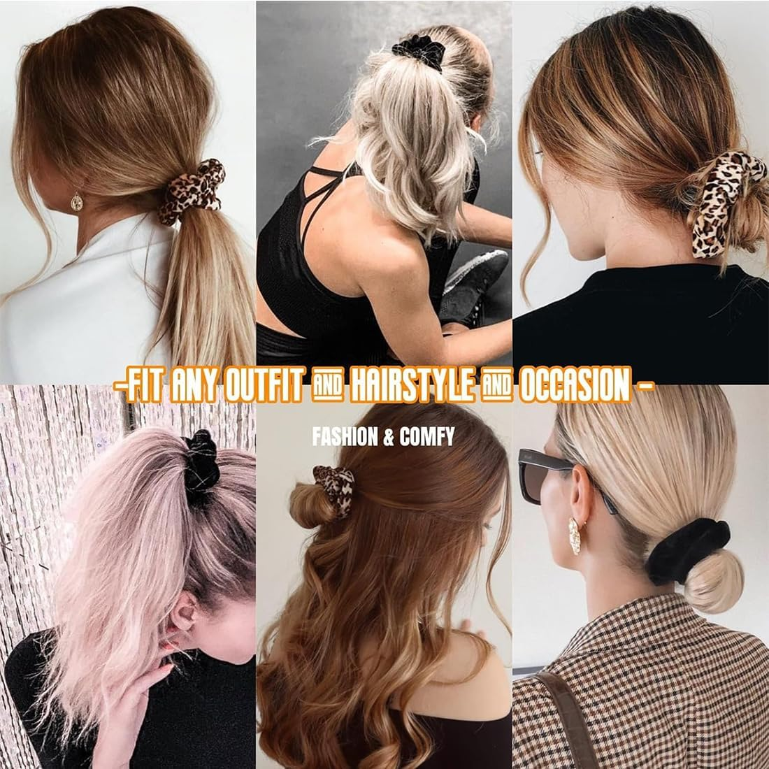 WERIGONI Pack of 3 Women'S Hair Bobbles with Zip, Elastic Hair Bobbles with Hidden Zip Pocket, Secret Compartment