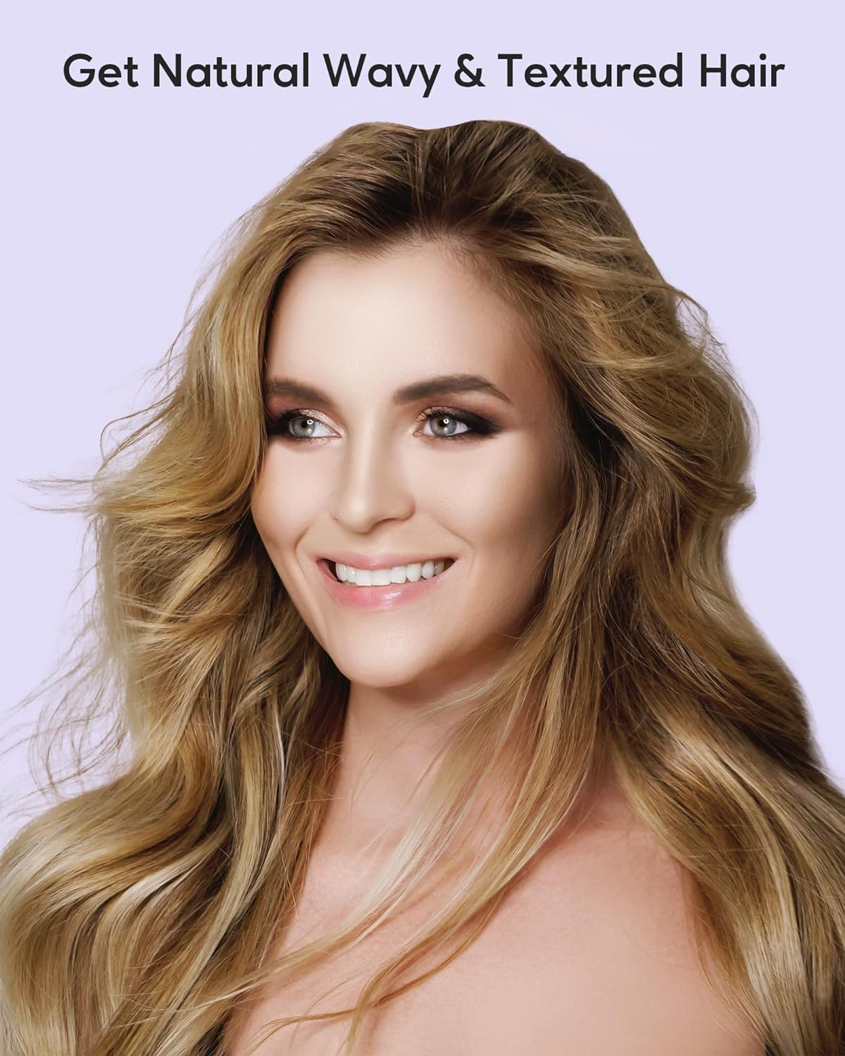 Wavytalk Thermal Brush, 1.5 Inch Ionic Heated round Brush Creates Blowout Look, Thermal round Brush Effortlessly Achieves Gorgeous Curls, Dual Voltage (Purple) image number 6