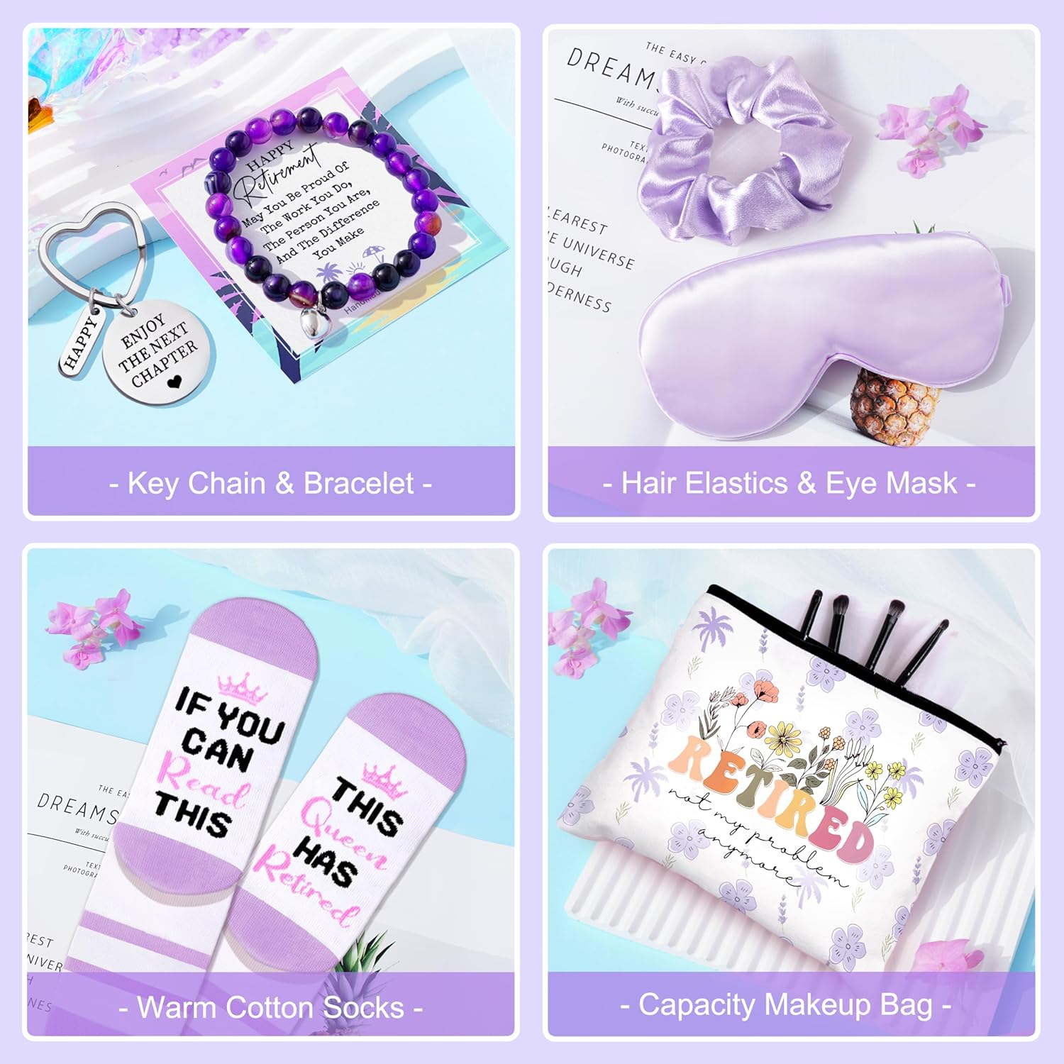 Retirement Gifts for Women 2025 Happy Retirement Gifts for Coworker Nurses Teacher Boss Friends Mom Grandma Retirees Best Retirement Gifts Ideas Funny Retired Gifts Basket image number 6