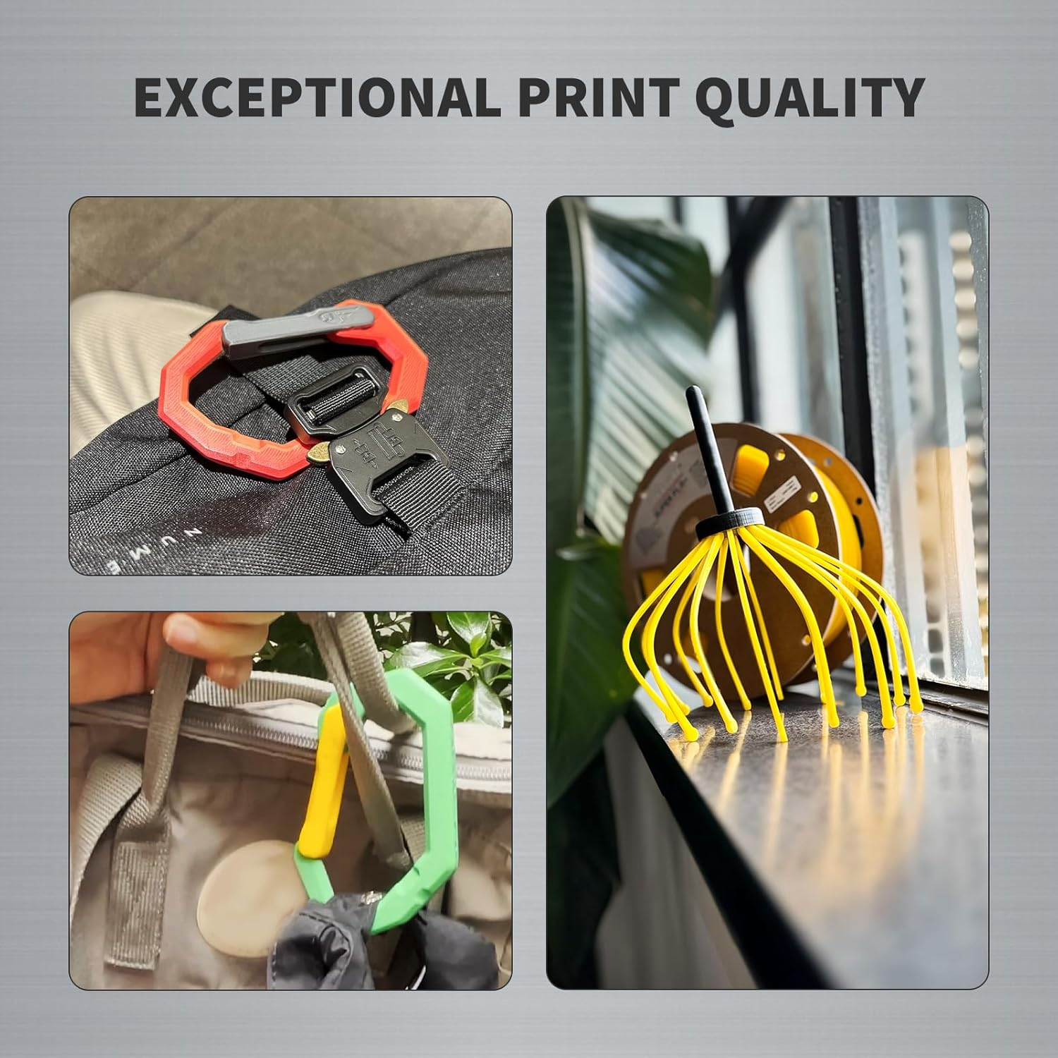 OVERTURE Super PLA+ Filament 1.75Mm, Enhanced Toughness PLA Plus, High Impact Resistance, Heat-Resistant, 1Kg (2.2Lbs) Cardboard Spool, High Precision +/- 0.02Mm (Yellow) - Green image number 6