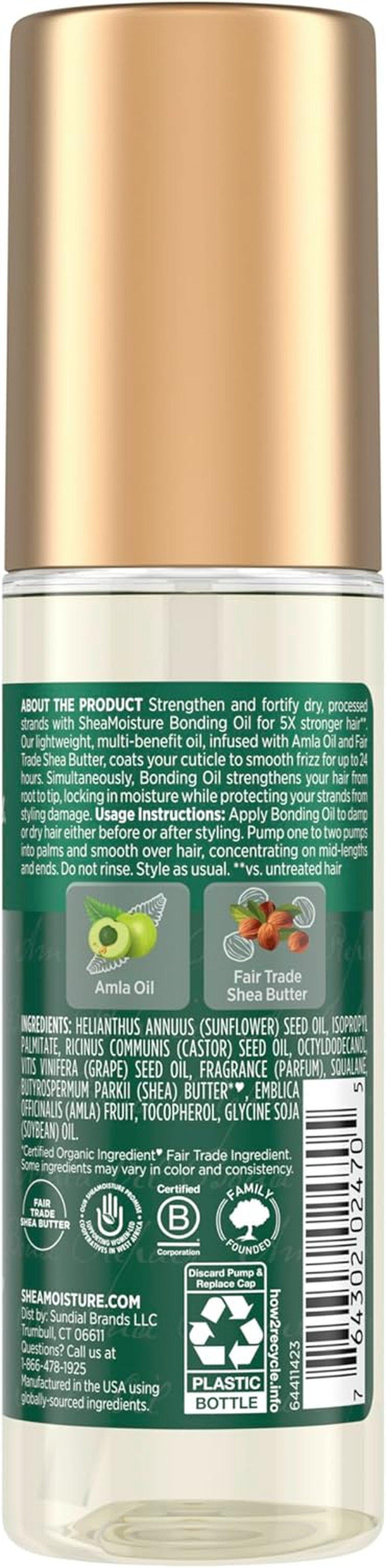 SHEA MOISTURE BOND REPAIR BONDING OIL 97ML image number 1