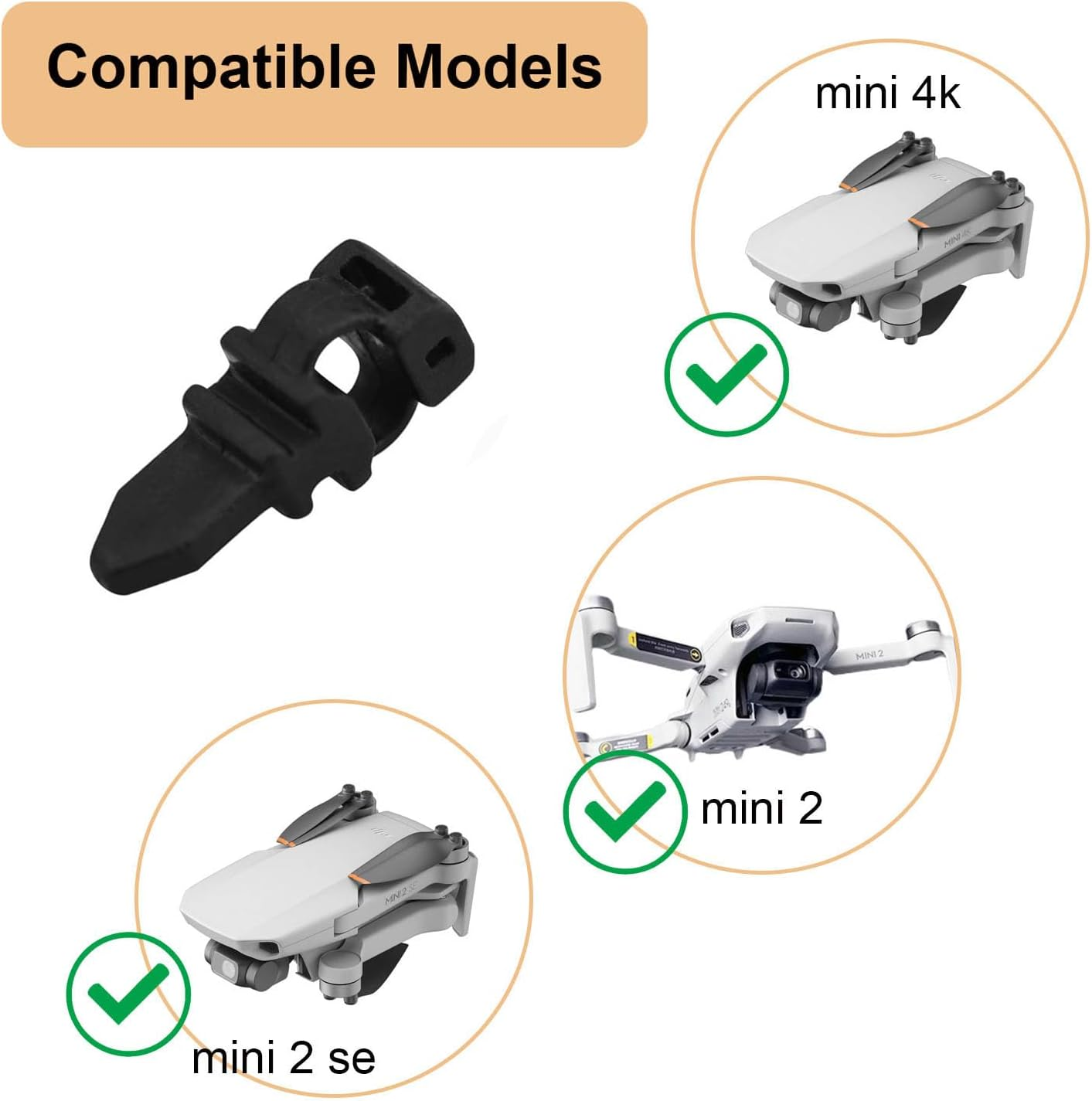 ZWLLKJGS Replacement for DJI Mini 2 Gimbal Shock Absorption Rubber Damper for DJI Mavic Mini 4K/Mini Se/Mini 2 SE Shock Absorber Ball Gimbal Mounts Accessories Drone Parts (4Pcs) image number 2