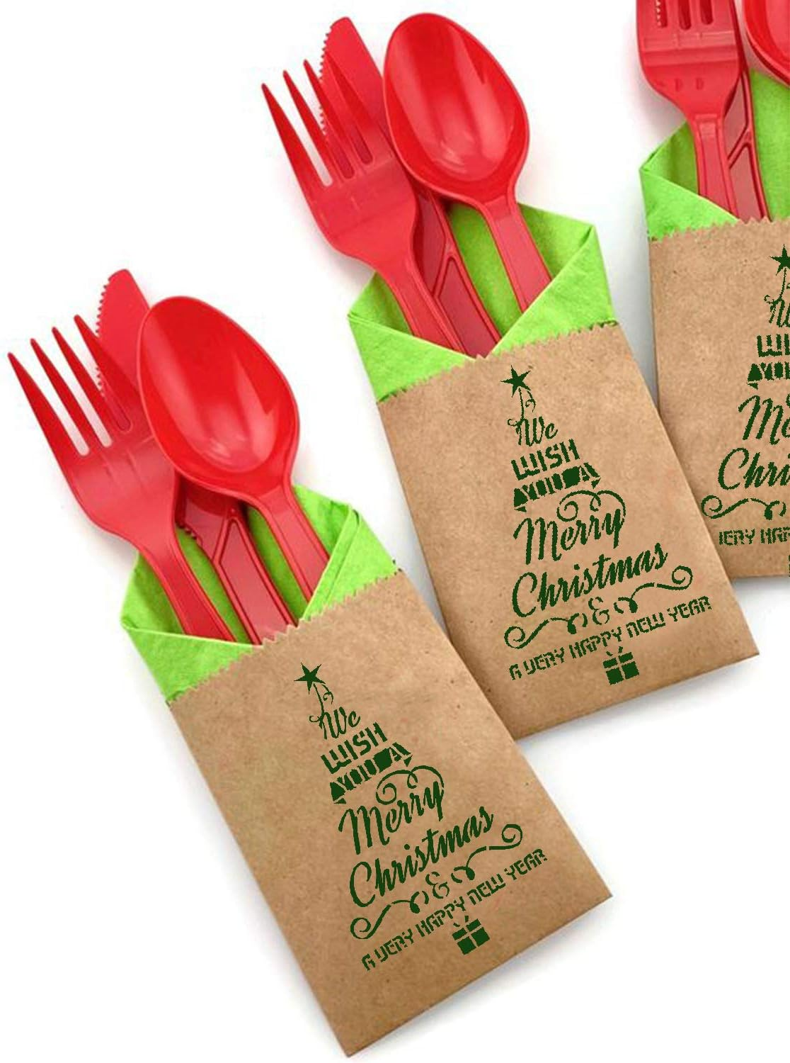 Craftreat Christmas Decorations Stencils for Painting on Canvas, Wall Art, Journal Notebook, Furniture & Room Decor - Reusable 6X6 Christmas Tree Stencils - Christmas Decor Stencil for Wall Decor image number 2