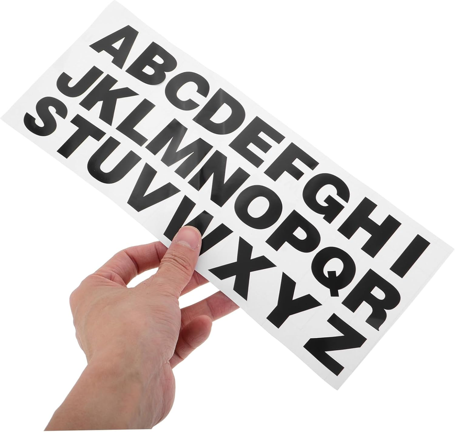 Anneome 2Pcs Reflective Car Stickers Letters Vinyl Decals Custom Alphabet Stickers image number 2