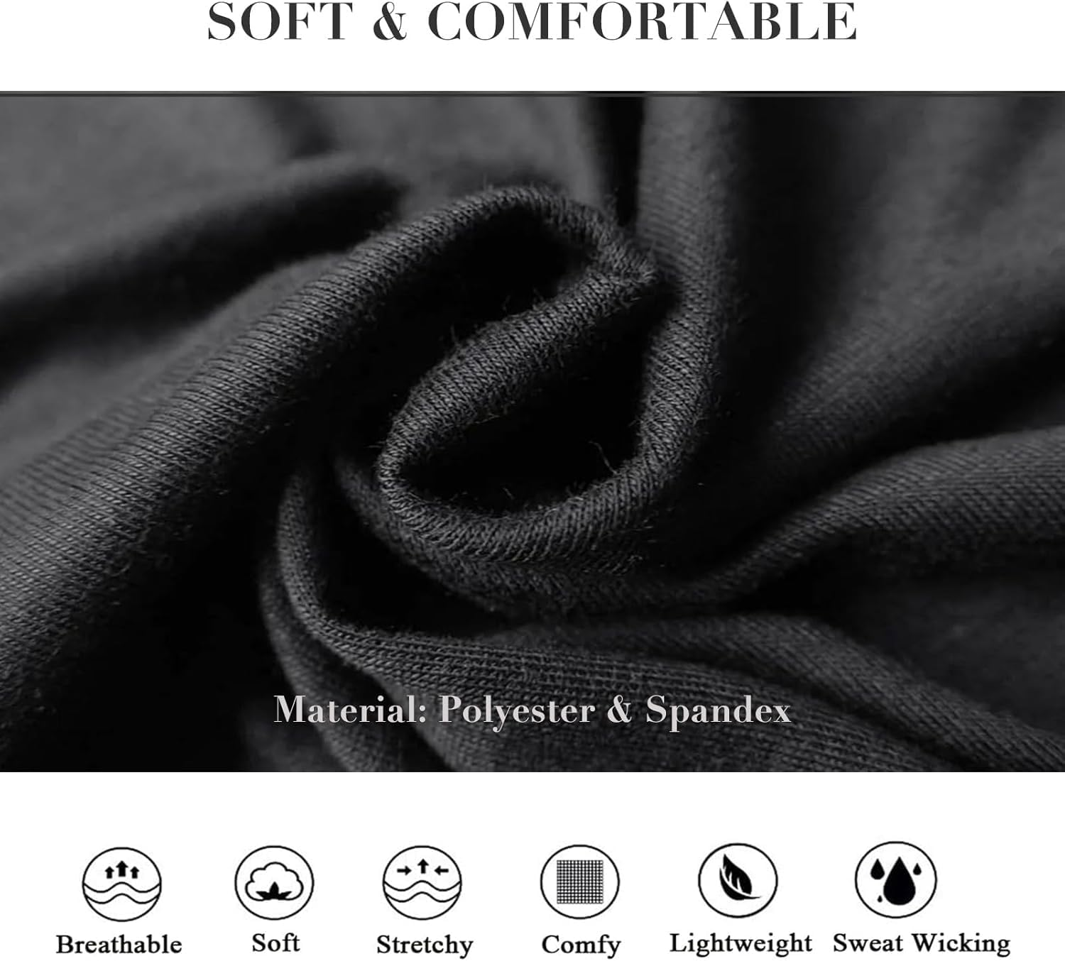 6Cm Wide Black Headbands for Women Men, 2Pack Fashion Head Bands for Women'S Hair, Soft Fabric Stretchy Hair Bands for Makeup, Yoga, Running (Black/White) image number 1