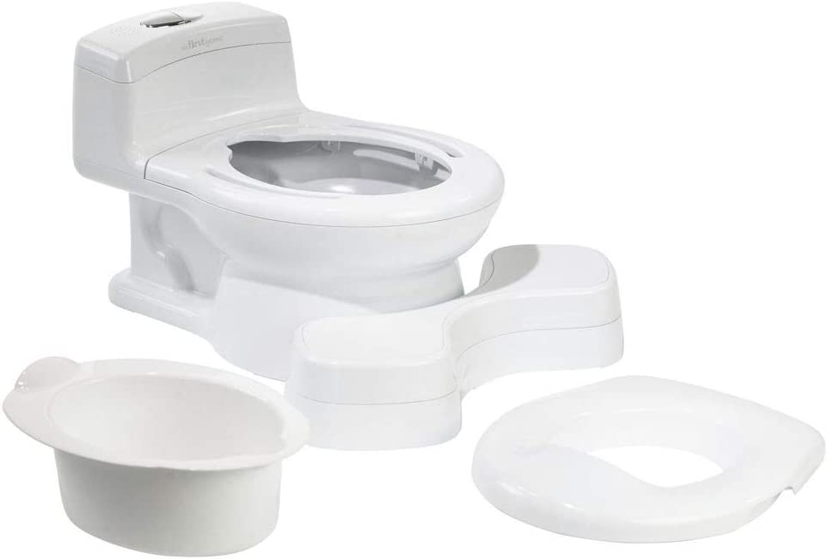 The First Years Super Pooper Potty Training Toilet plus Potty Seat with Foot Rest &mdash; White &mdash; 2-In-1 Toddler Toilet Seat and Potty Chair image number 3