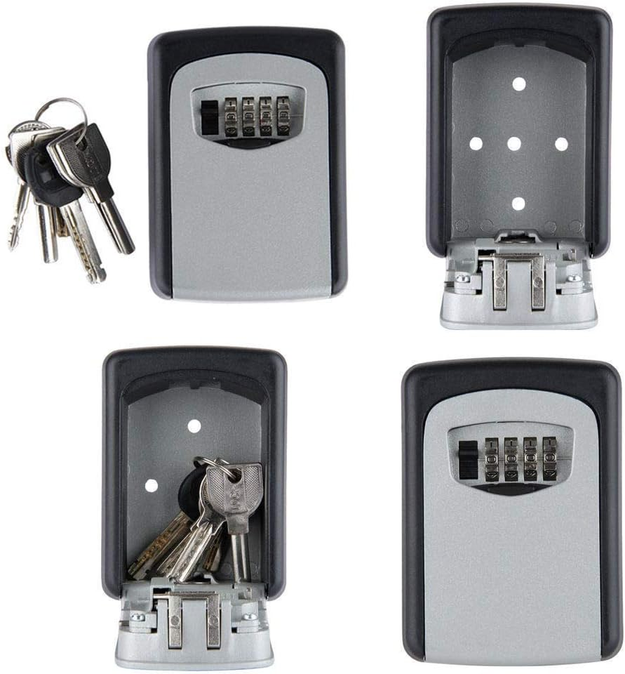 OZSTOCK Combination Lock Key Safe Storage Box Padlock Security Home Outdoor Secure Storage for House/Car Keys (1Pack, Model: 4) image number 4