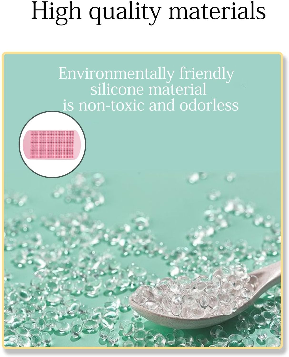 Mini Ice Cube Trays,2 Pcs Silicone Mini Ice Cube Tray,160 Grids Silicone Ice Cube Moulds, Used for Food- Grade Ice Cube Mold for Freezer Baby Food,Whiskey,Cocktails, Milk and Juice (Pink, White) image number 3