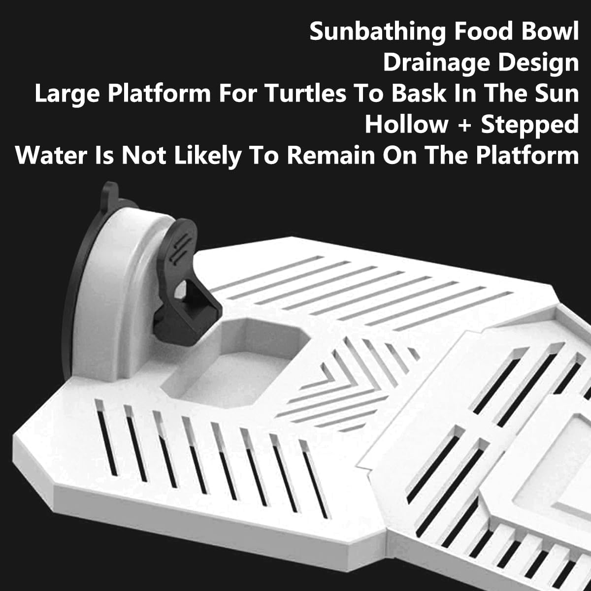 AIMALL 1Pc Tortoise Climbing Platform with Suction Cups Detachable Drying Table for Fish Tank and Turtle Habitat image number 6